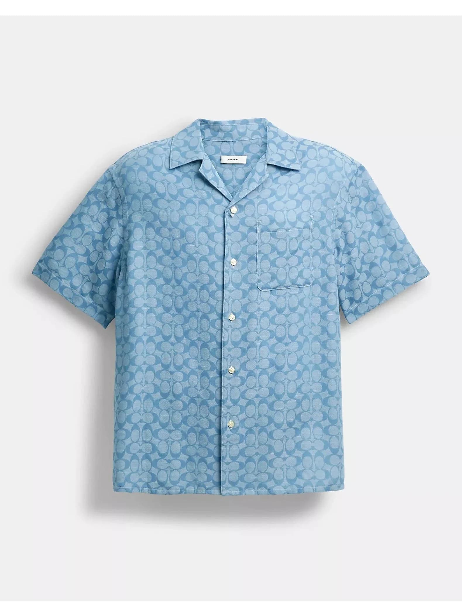 Camisa Camp en color light blue
