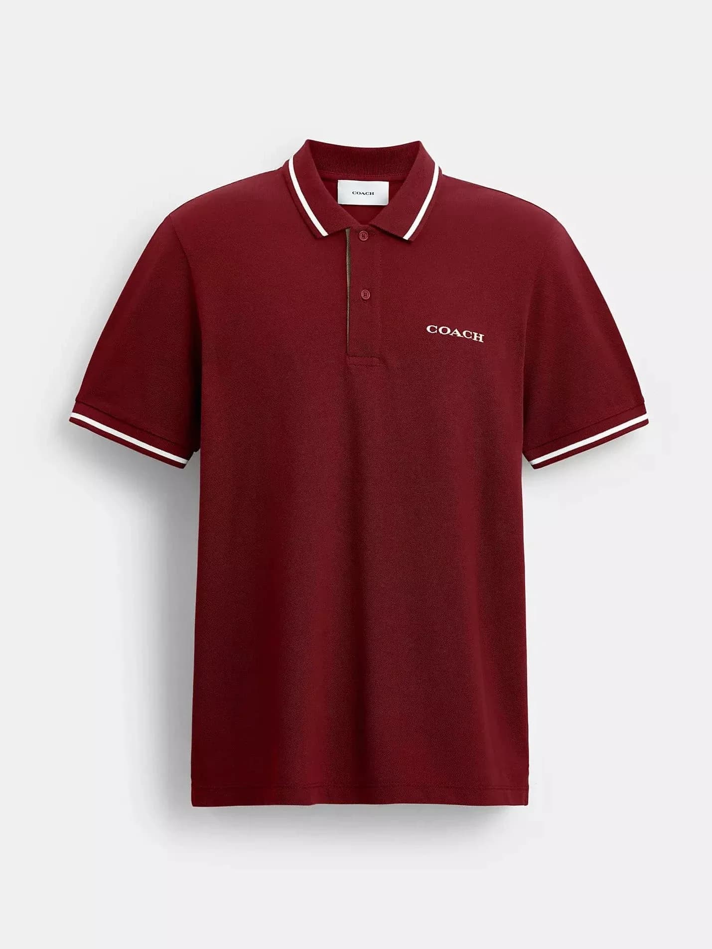 Polo Signature Trim en color syrah