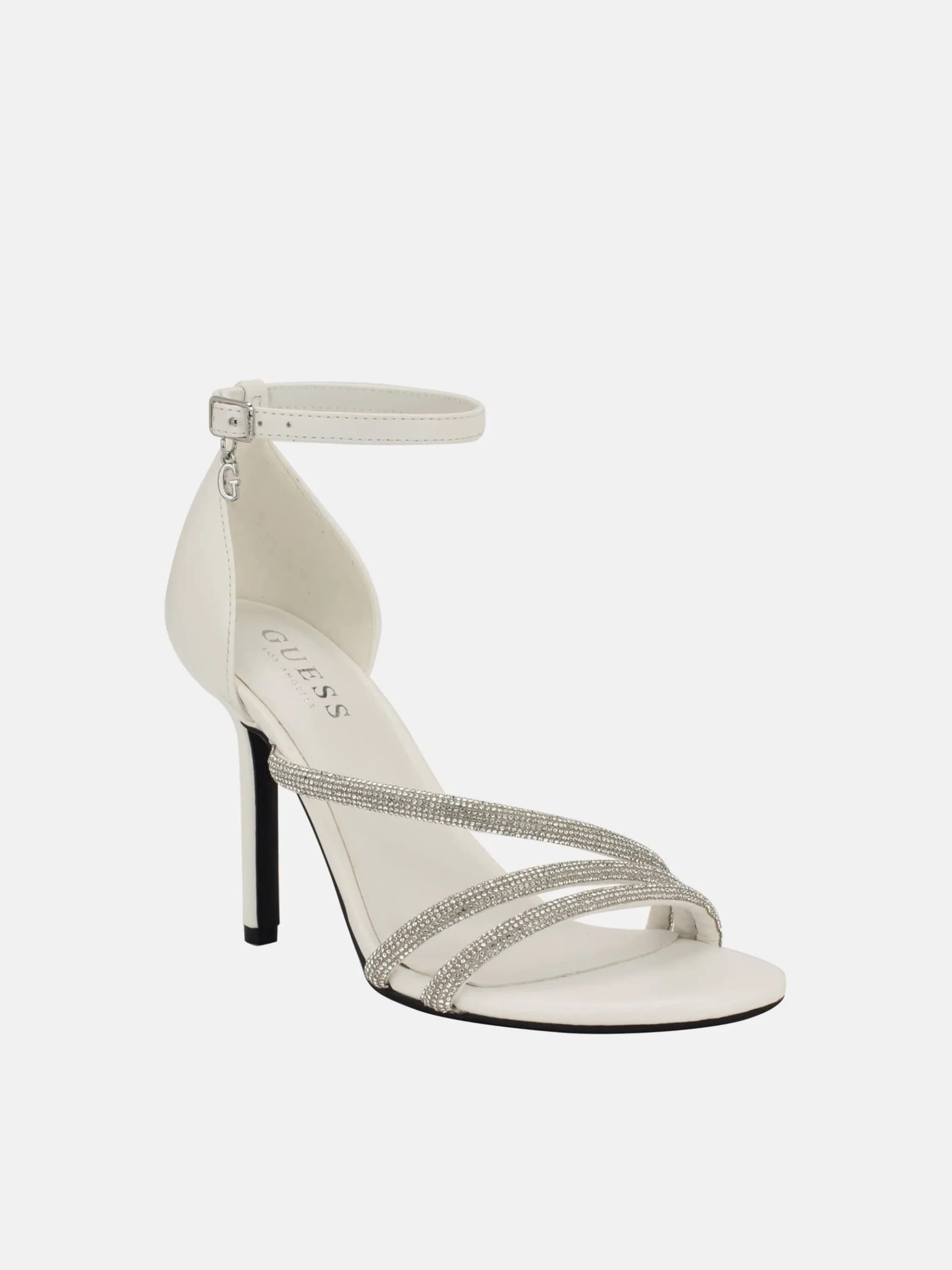 Tacones con Tiras en color white