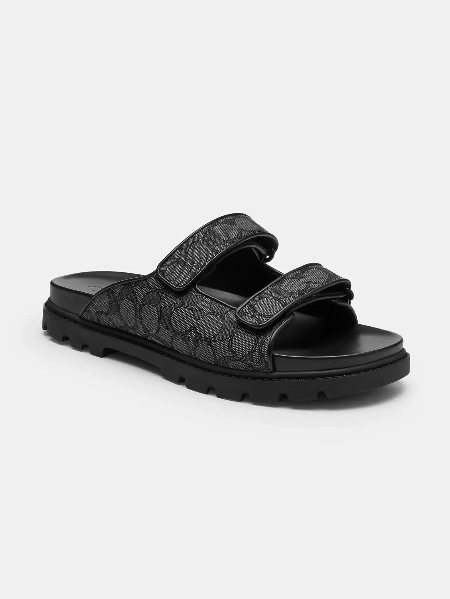 Sandalias Jacquard en color charcoal