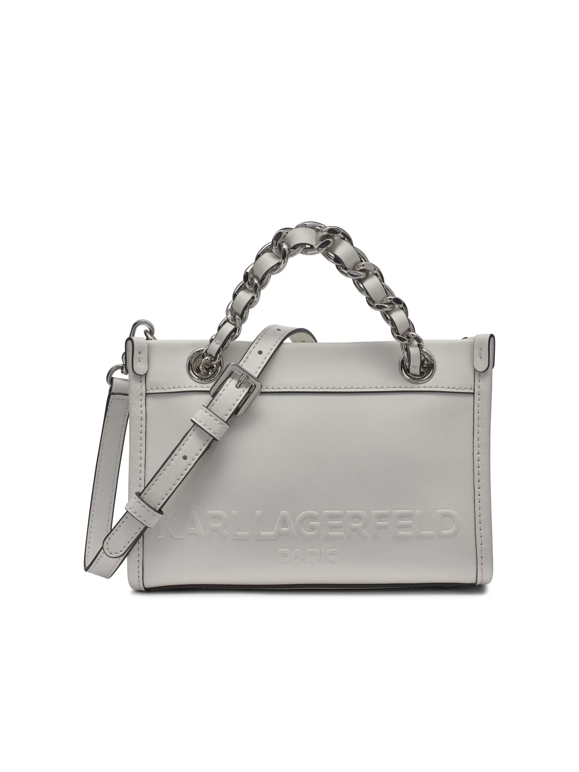 Bolso Crossbody Savoiez en color wntr wht/silvr