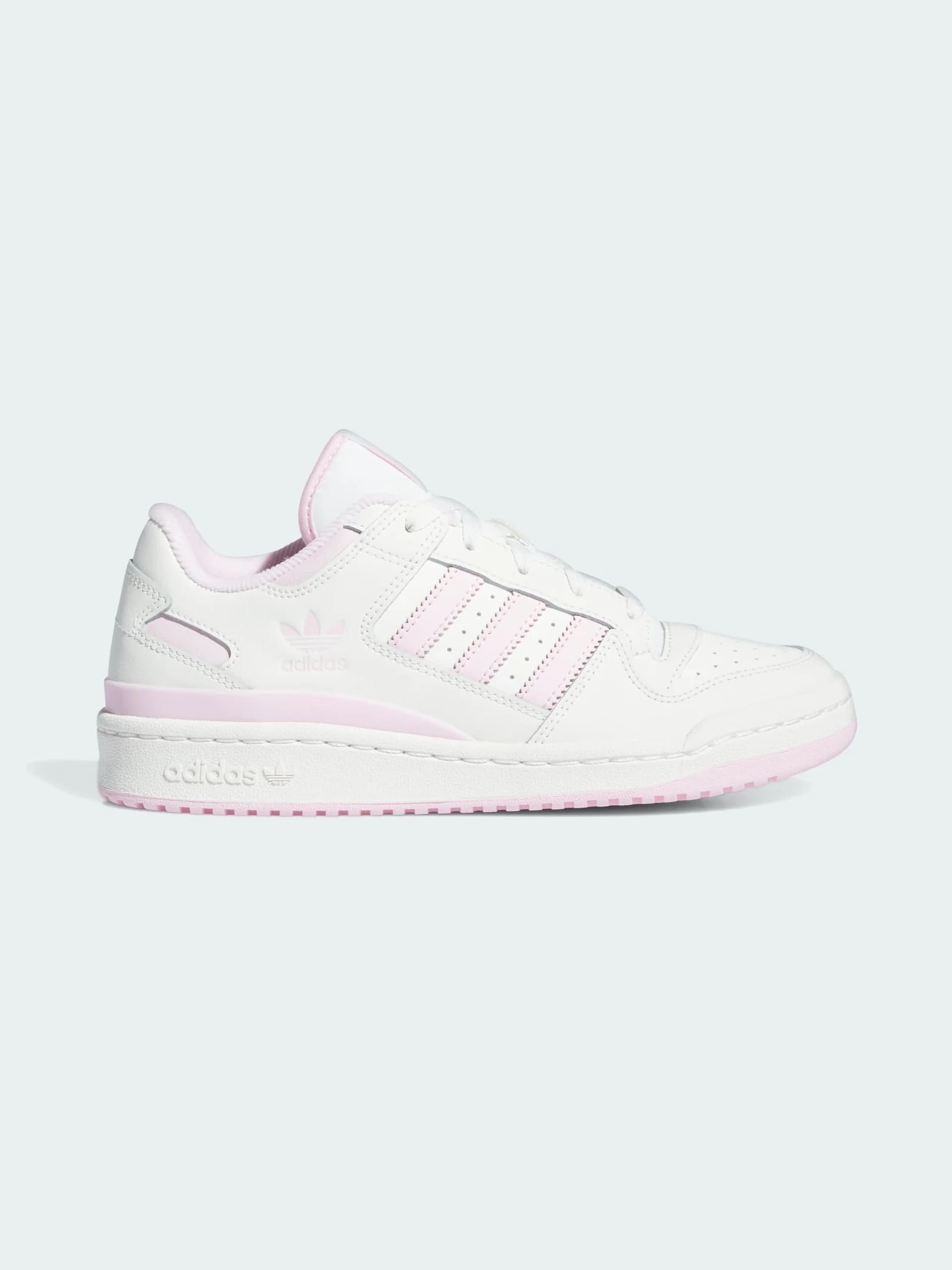 Zapatillas Forum Low CL en color cloud white / clear pink / cloud white