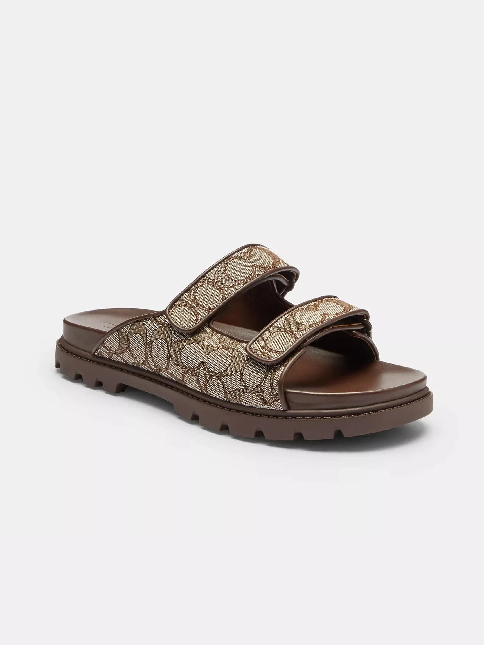 Sandalias Jacquard en color oak/maple