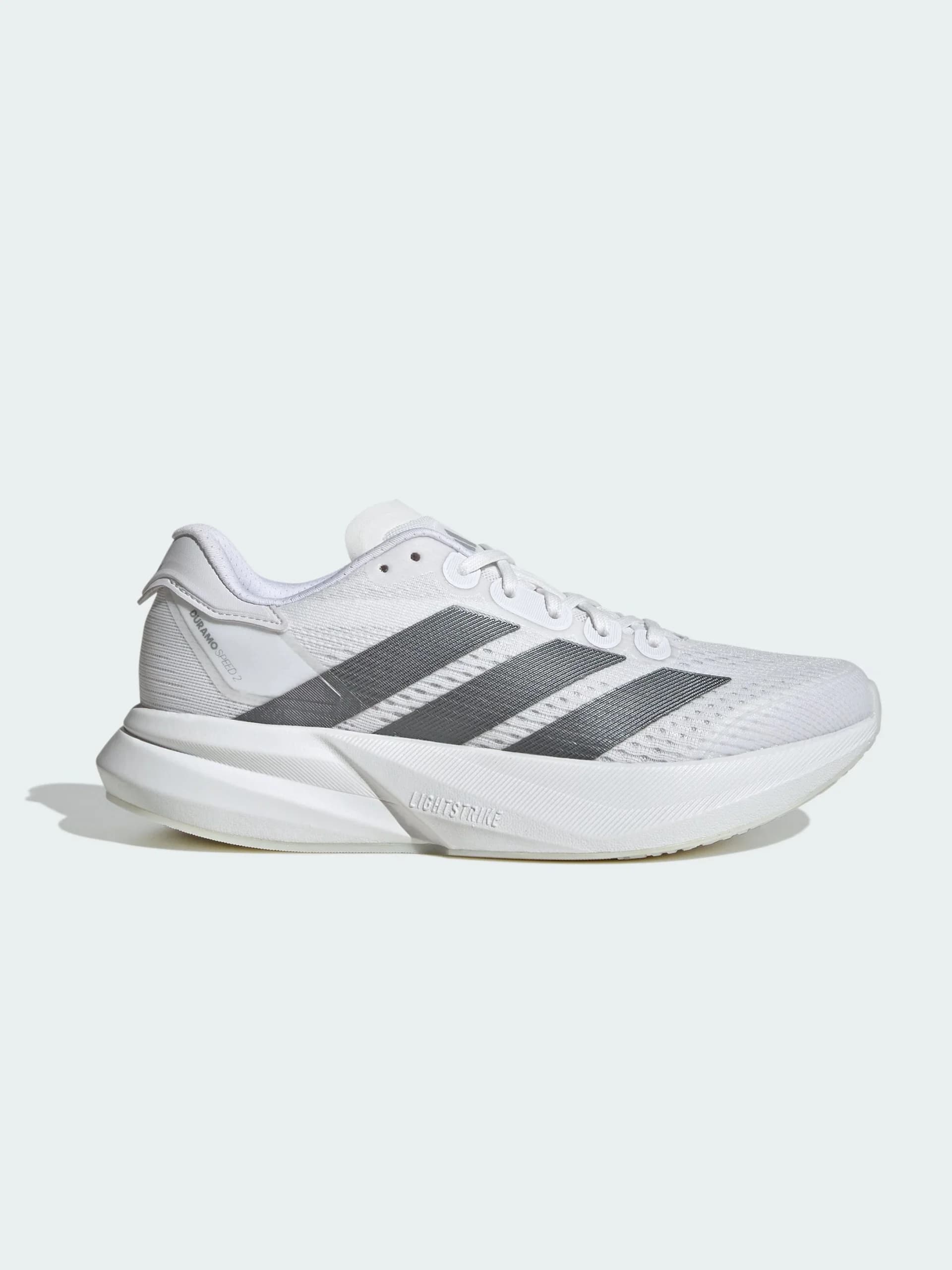 Tenis de Running Duramo Speed 2 en color cloud white / iron metallic / dash grey