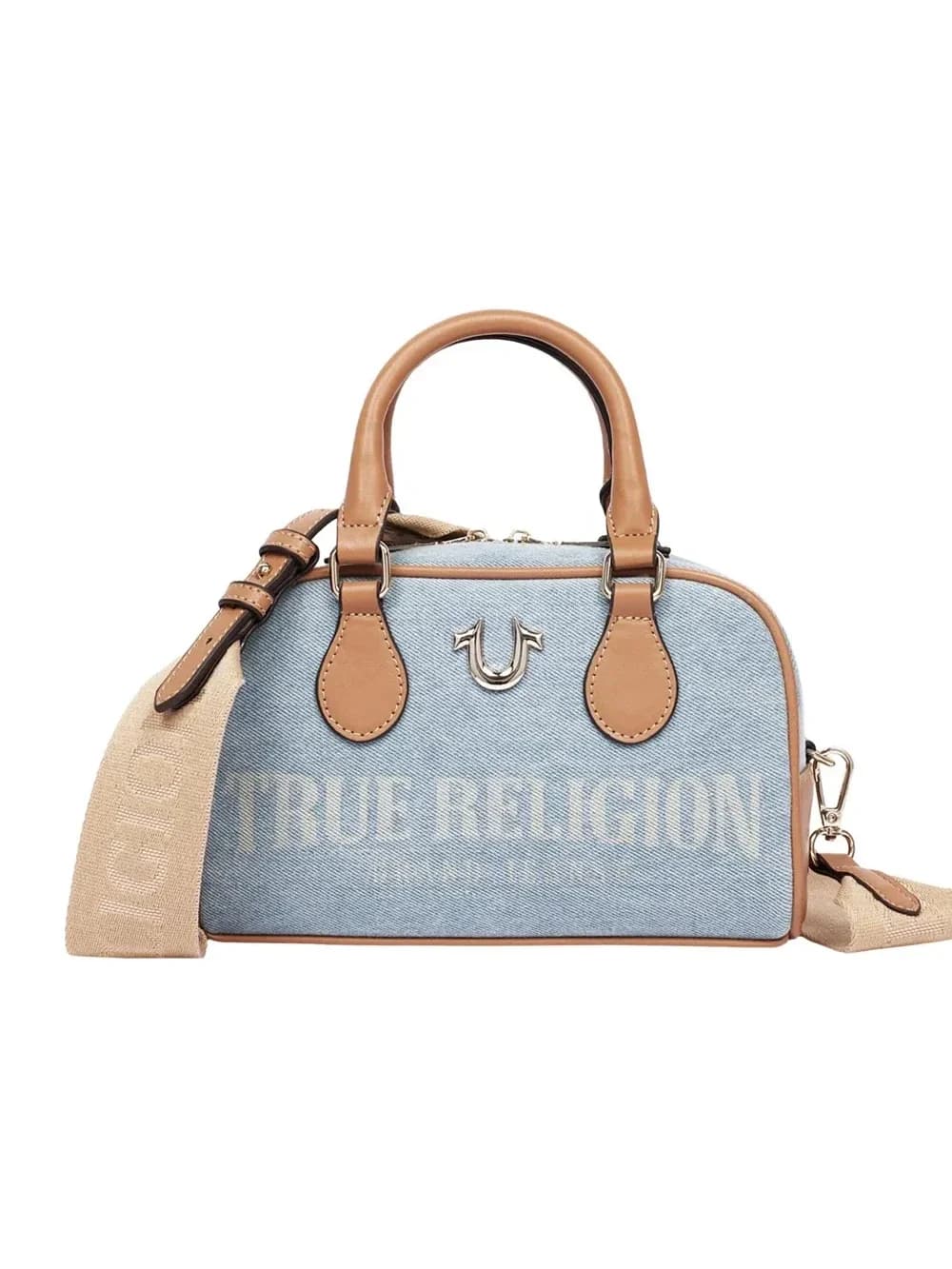 Mini Bolso Bandolera en denim con logo