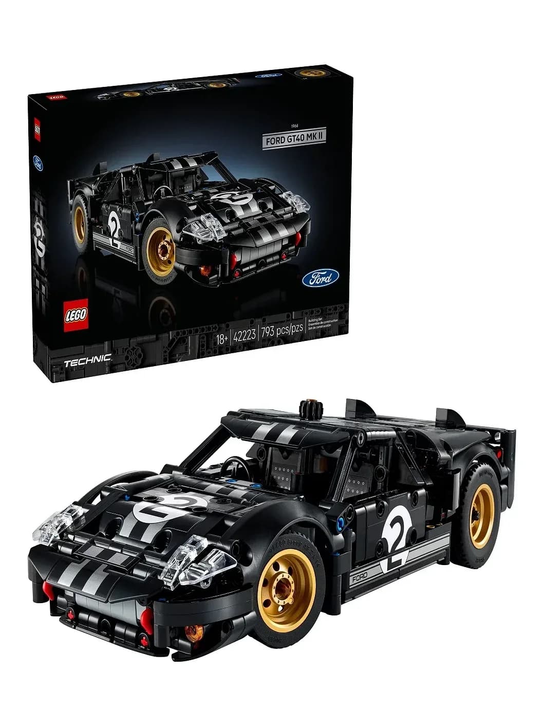 Set de Construcción 1966 Ford GT40 MKII Race Car