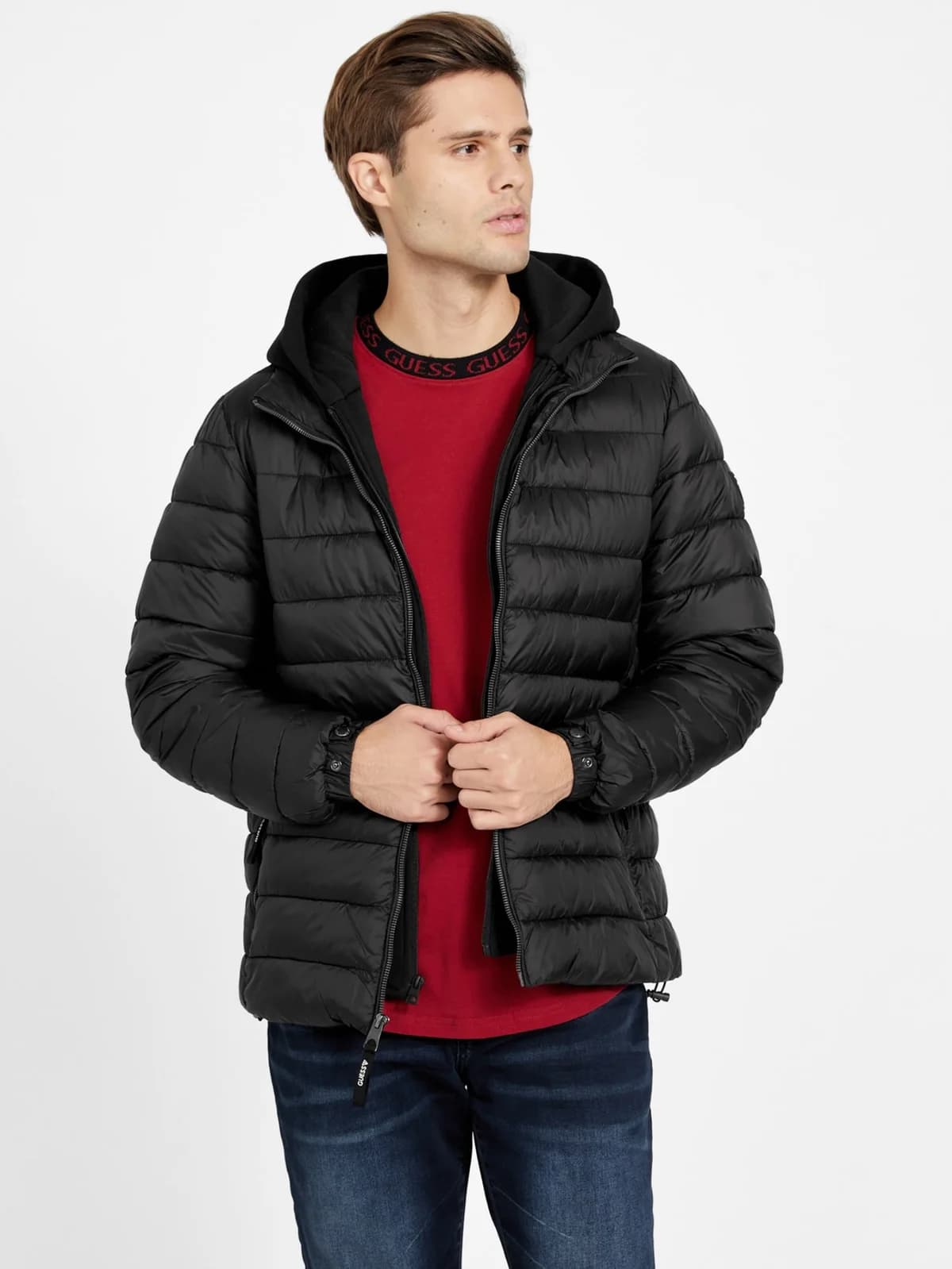 Chaqueta Acolchada con Capucha Harrison en color black