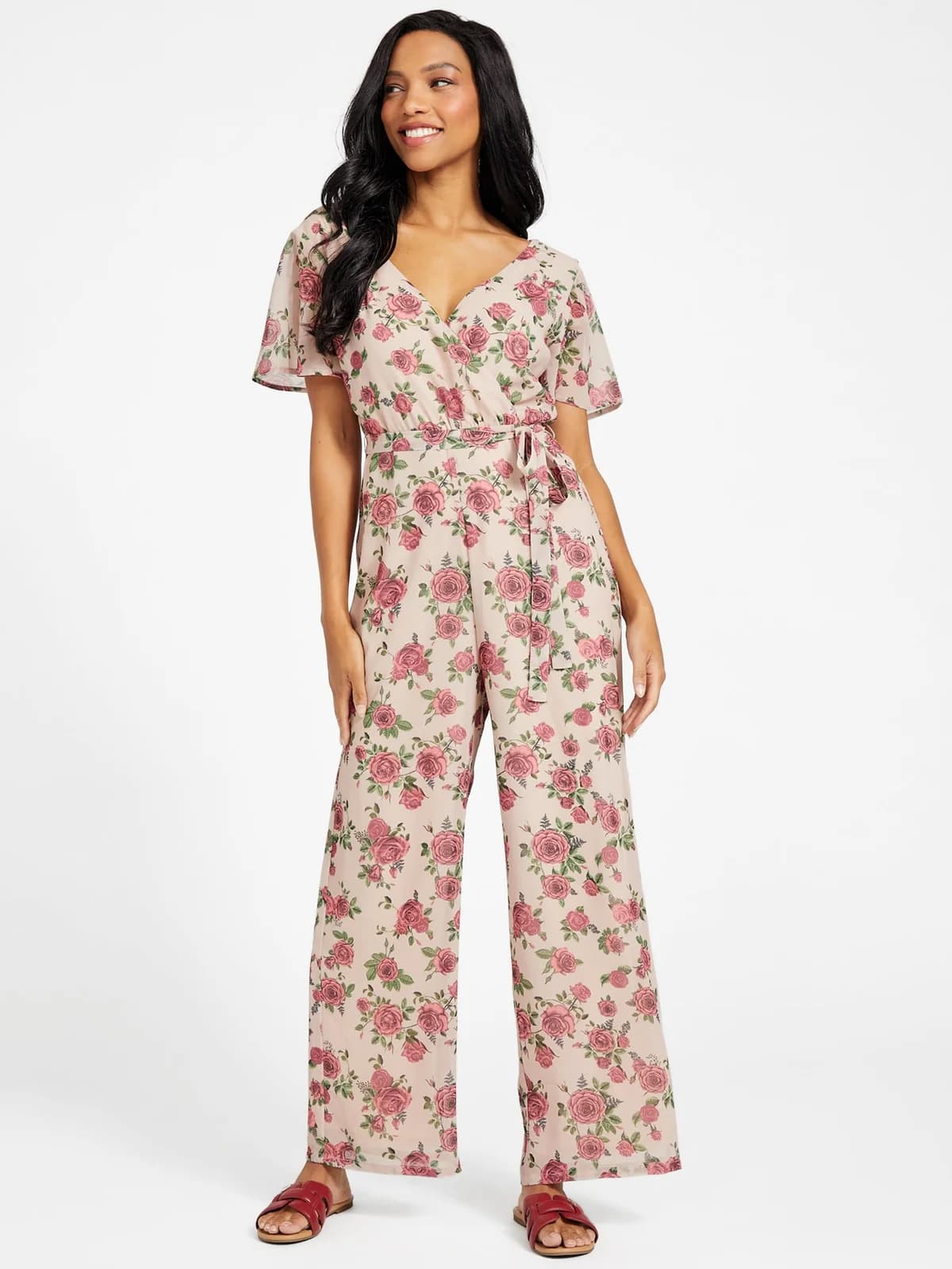 Mono floral Noel en color timeless rose