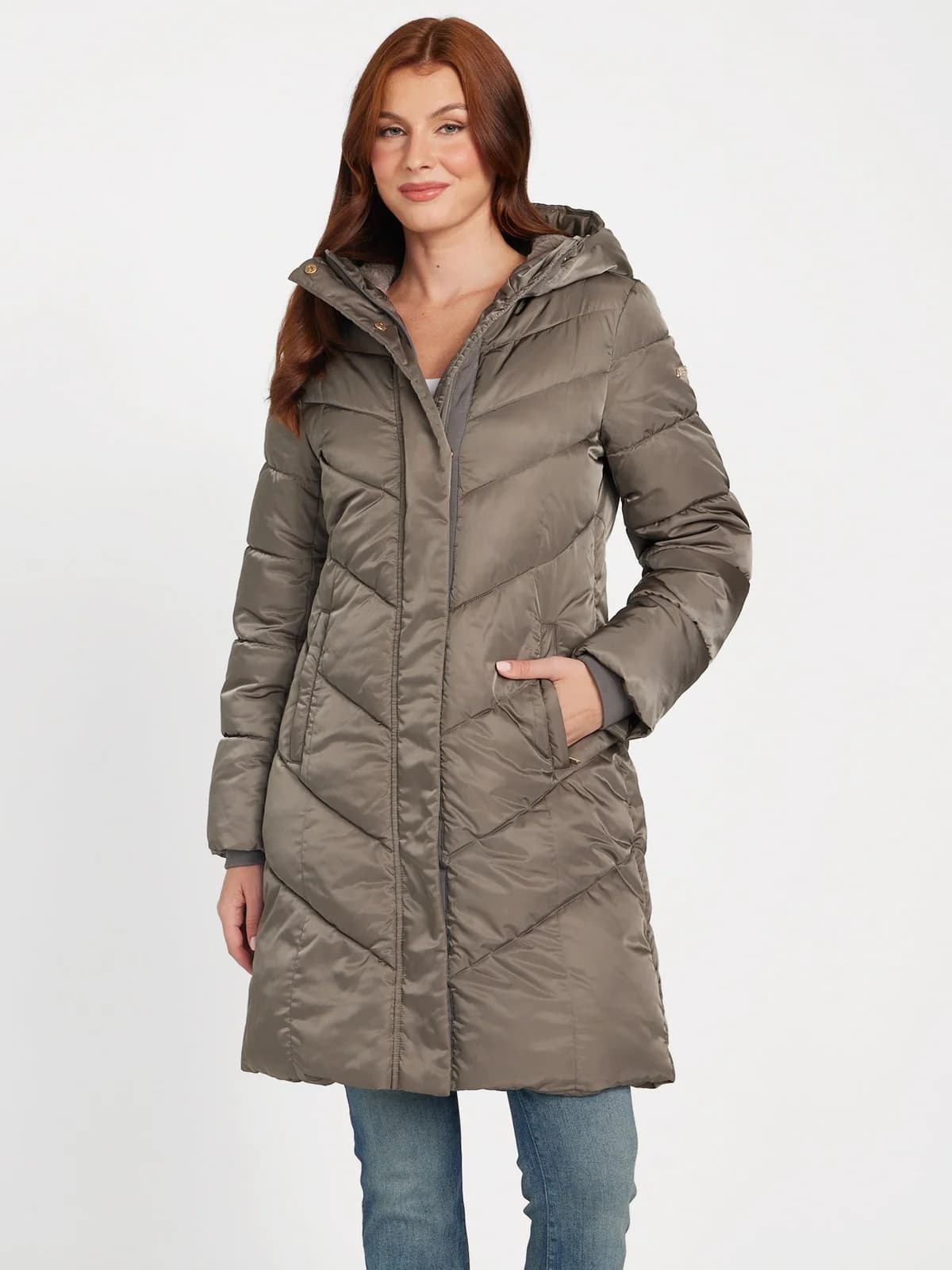 Chaqueta Larga Acolchada Christiane en color mgy
