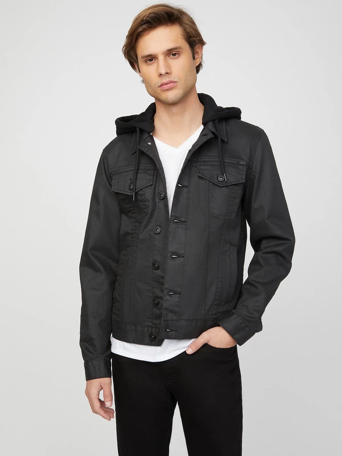 Chaqueta en Denim Rakim en color black wash 30 inseam