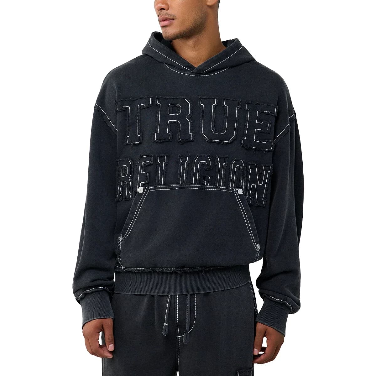 Sudadera con capucha Big T Boxy con apliques