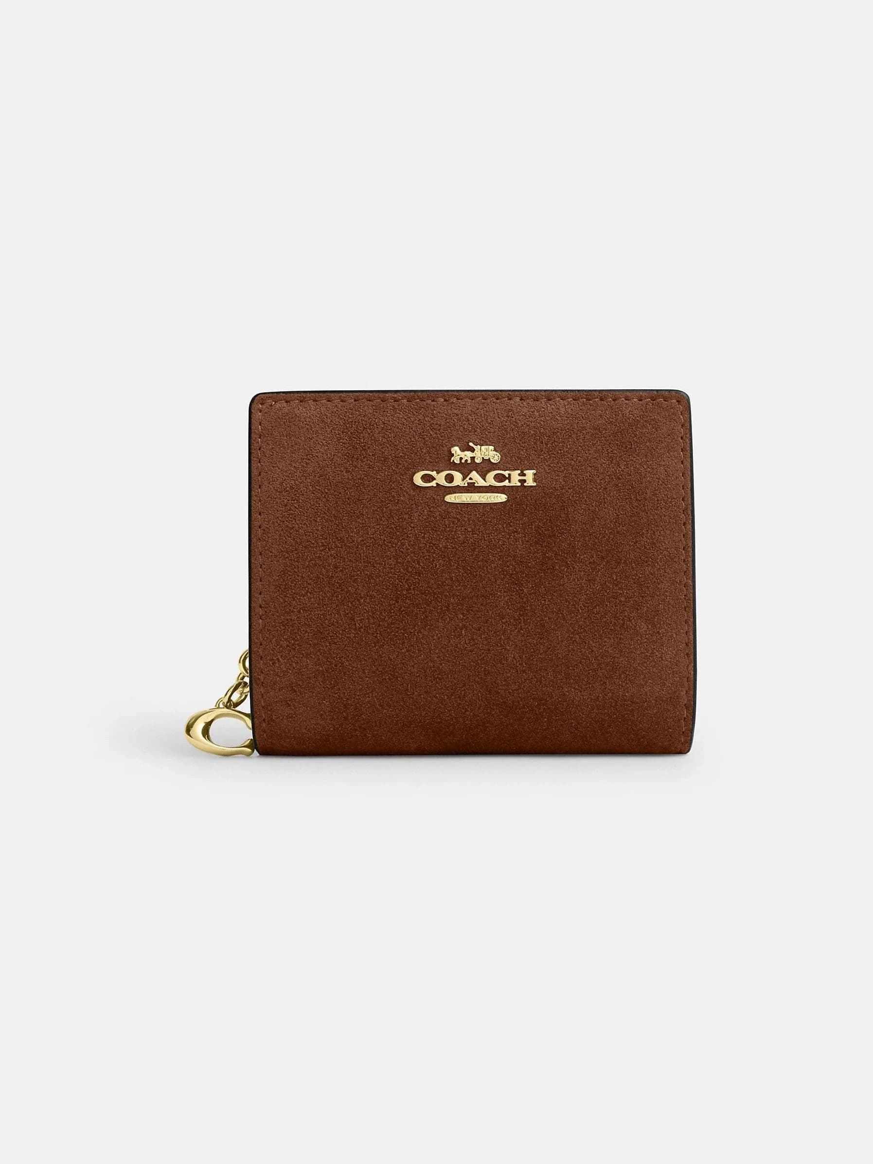 Billetera Snap en color Dorado / Warm Brown