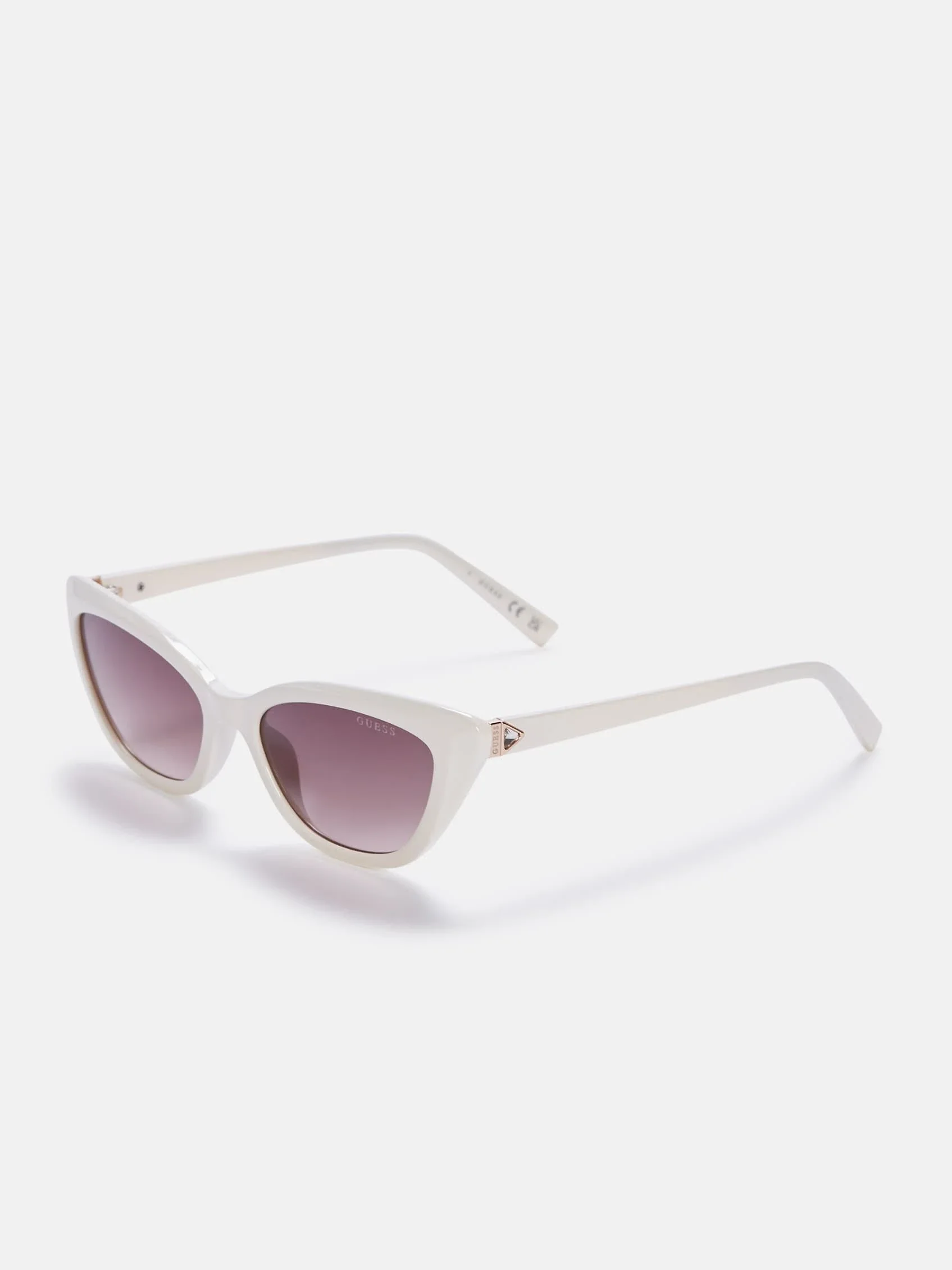 Gafas de Sol Triangulares con Pedrería y Forma de Ojo de Gato