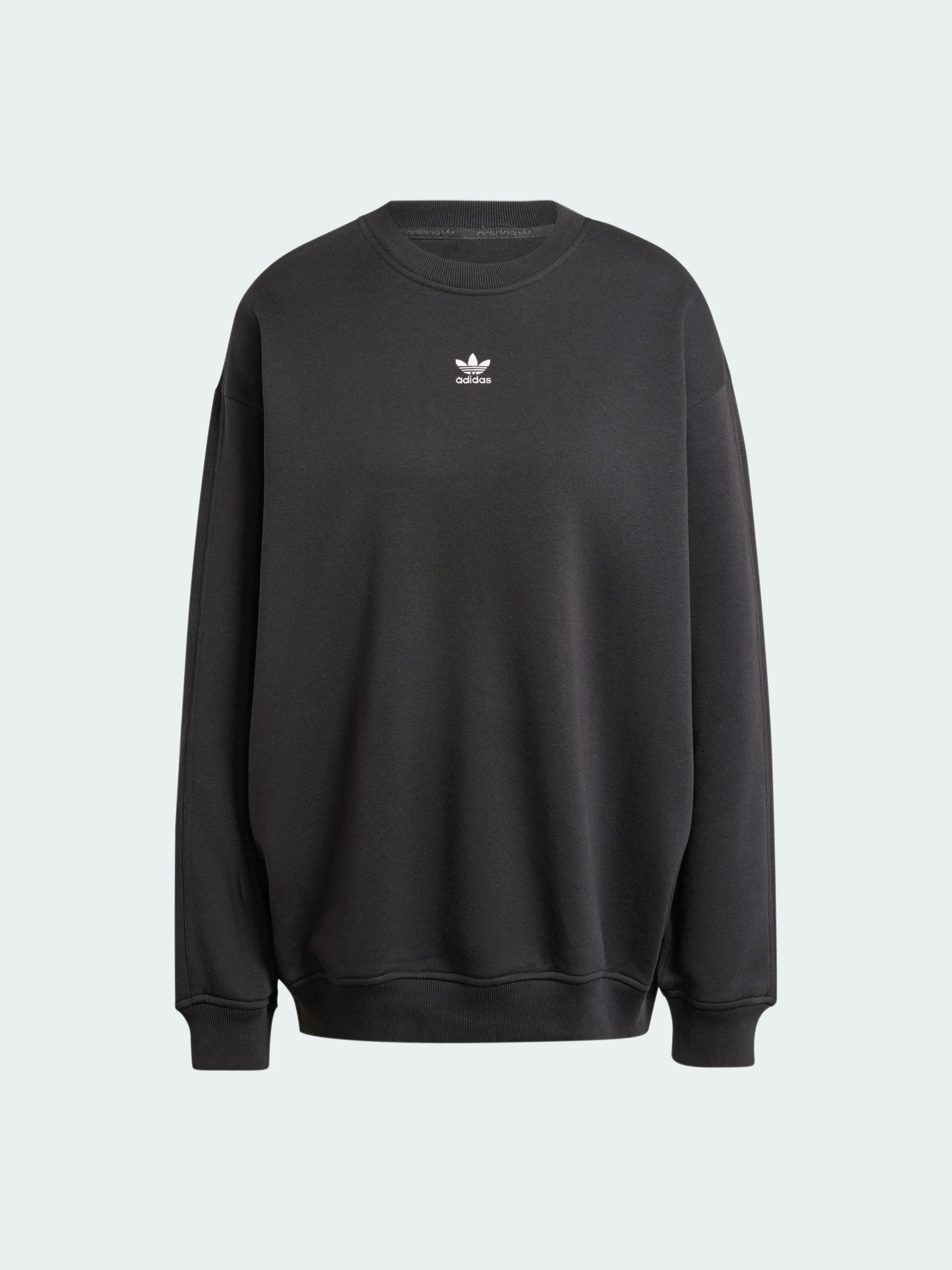 Sudadera Larga Oversized de Cuello Redondo Essentials Fleece