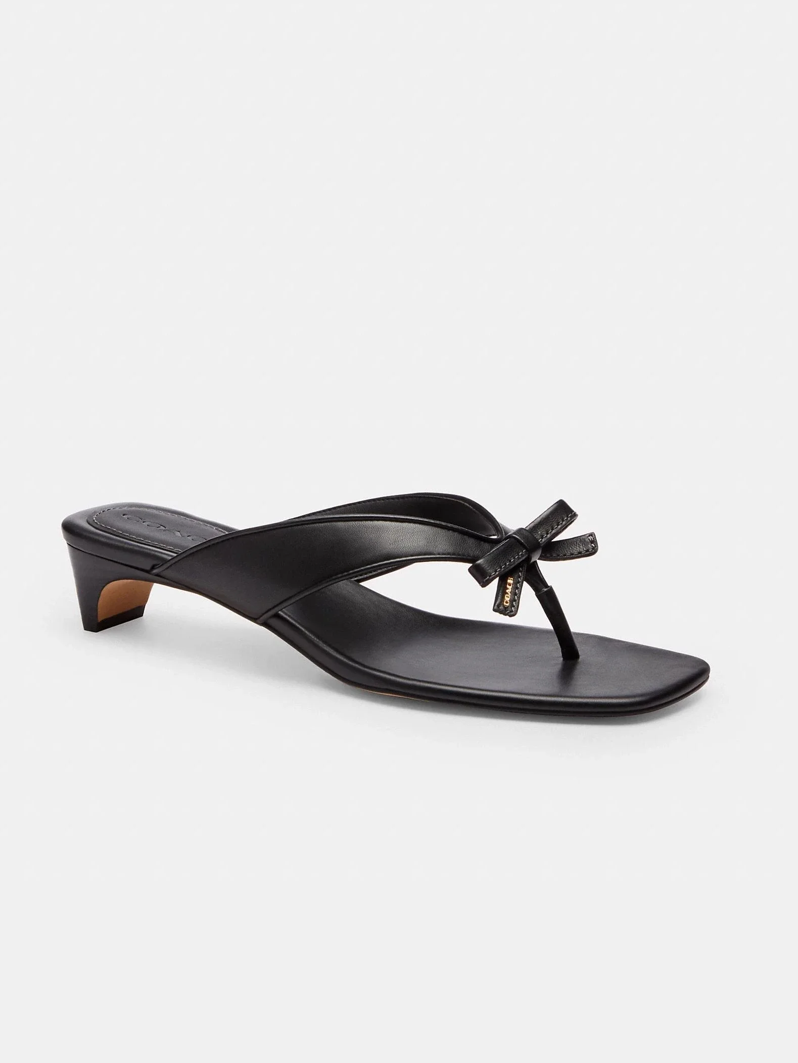 Sandalias de Tacón Bajo con Lazo - imagen 1