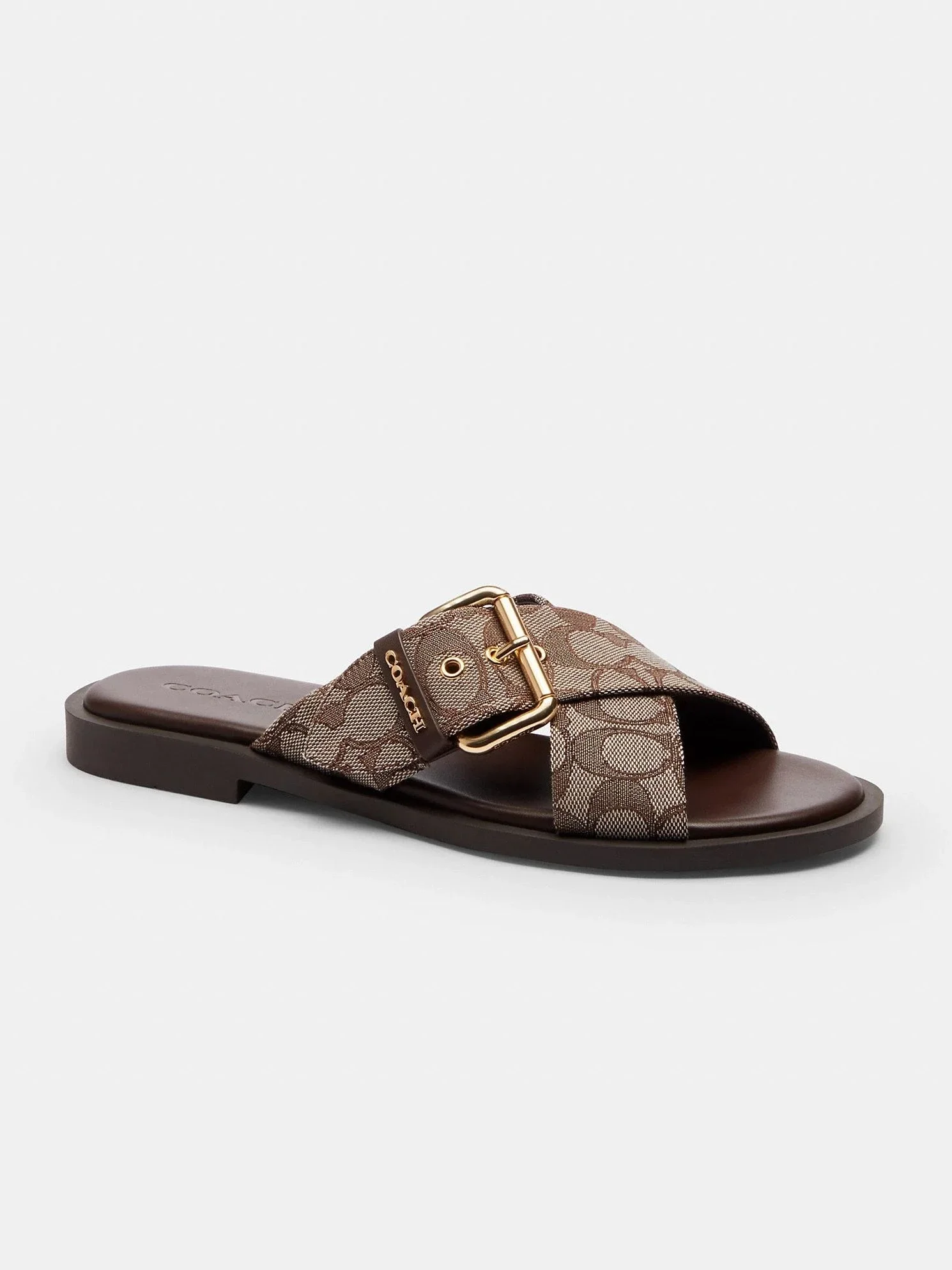 Sandalia con Hebilla Cruzada en Jacquard - imagen 1