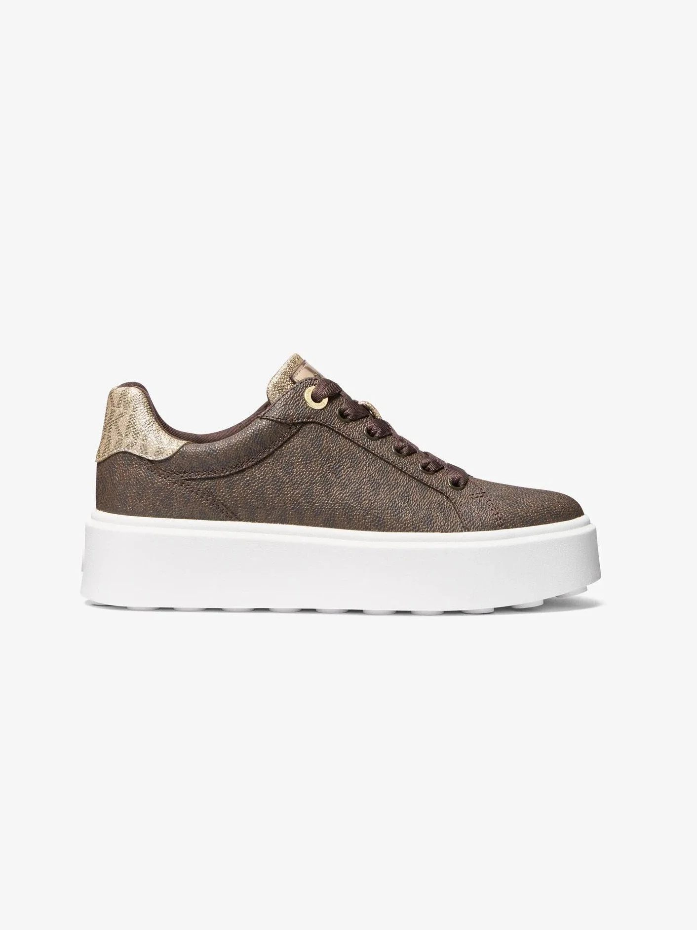 Zapatillas Deportivas Romey con Plataforma y Logo Bicolor Metalizado