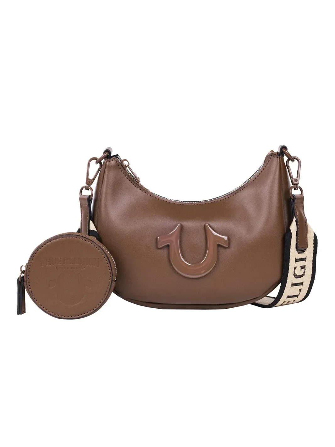 Bolso Hobo Crescent con Correa de Logo