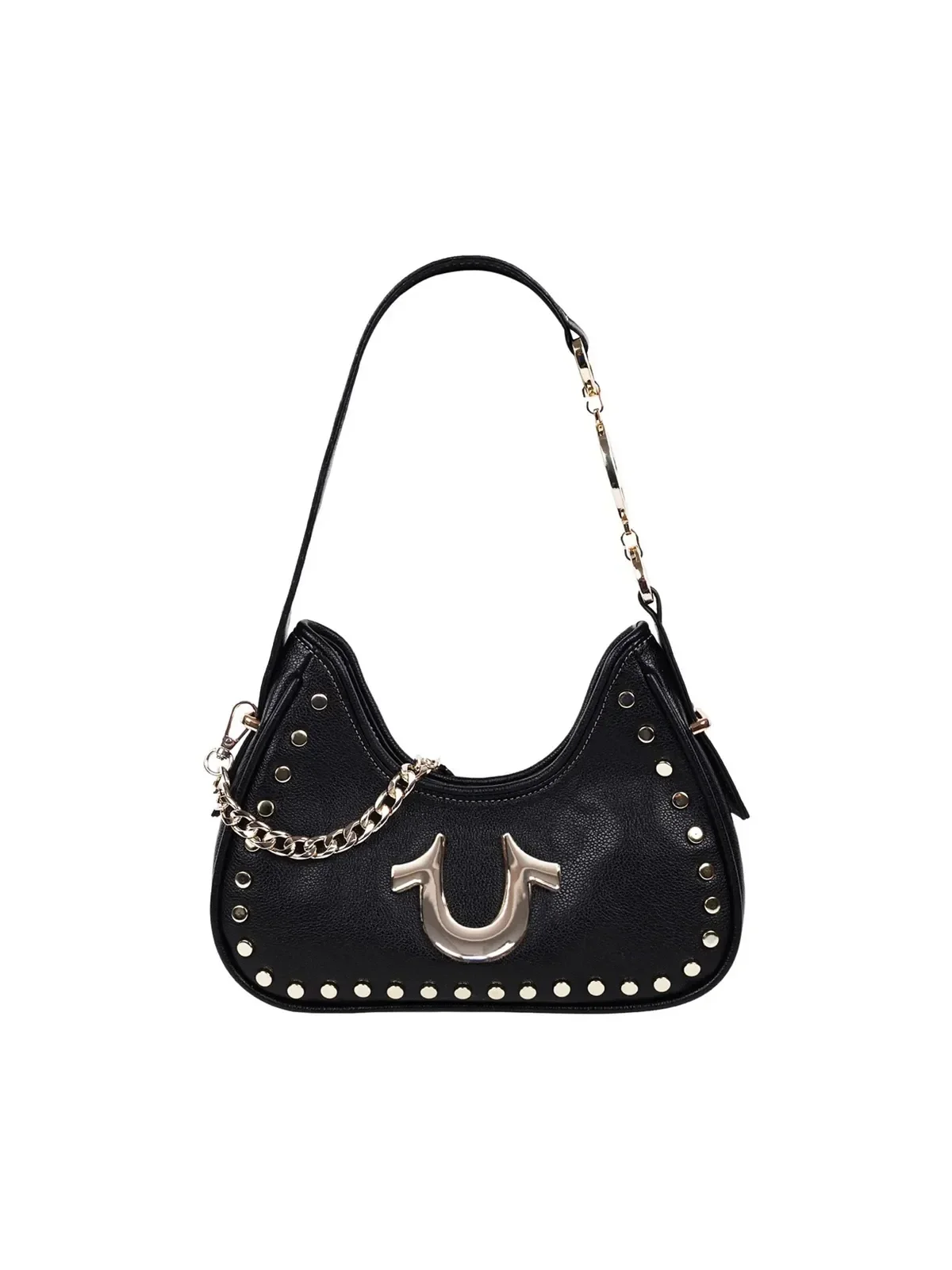 Bolso Hobo con Tachuelas y Diseño de Guijarros