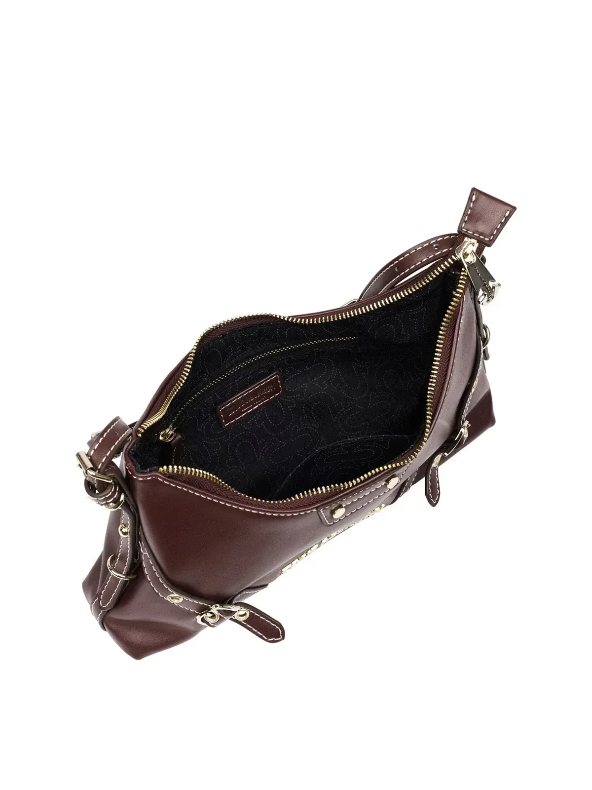 Bolso Vino de Hombro Liso con Cinturón - imagen 6
