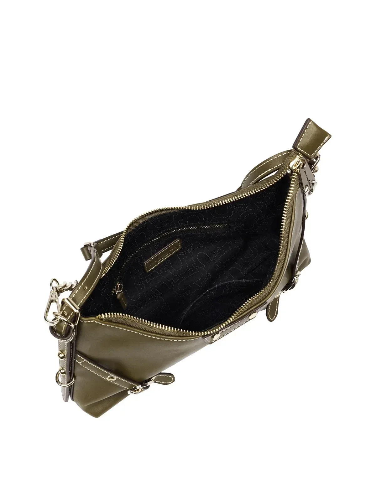 Bolso Oliva de Hombro Liso con Cinturón - imagen 6