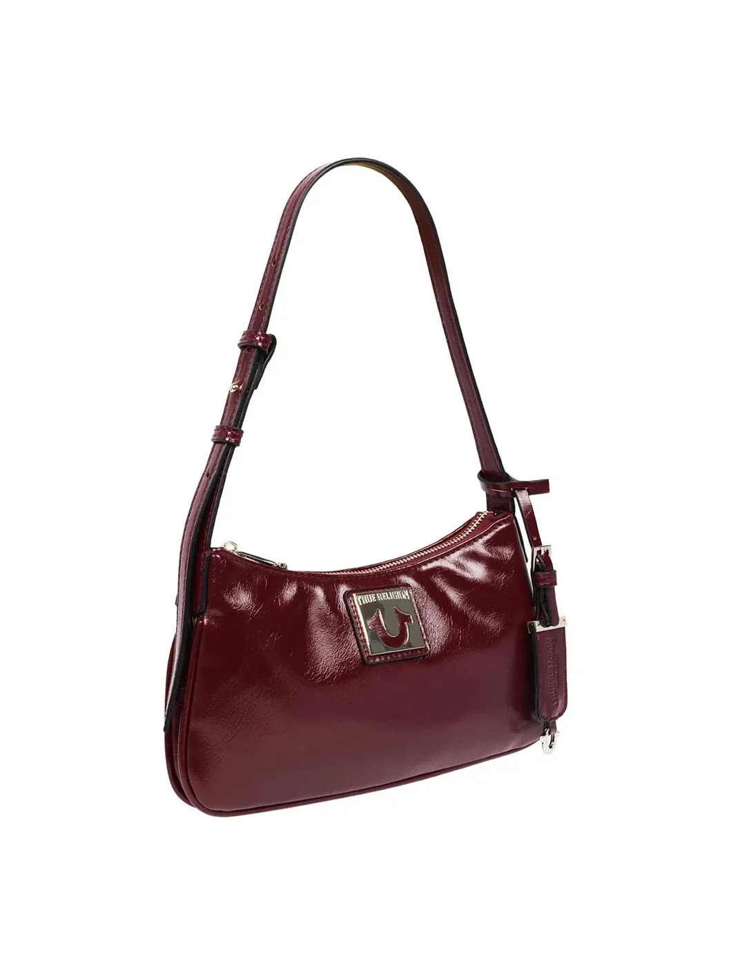 Bolso Vino de Hombro con Acabado Arrugado - imagen 3