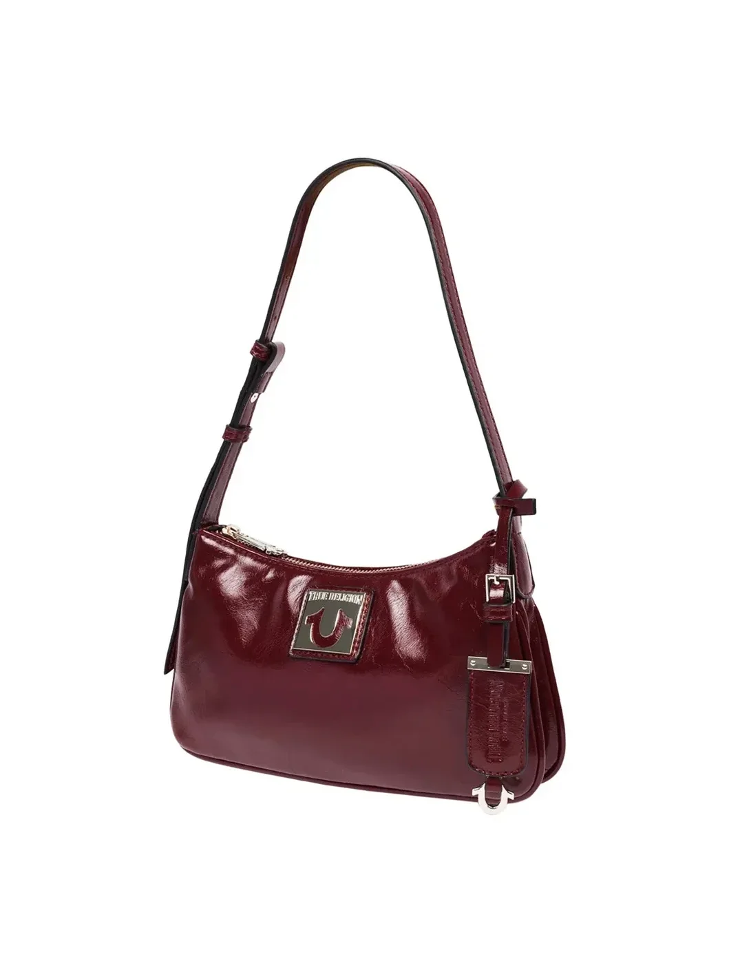 Bolso Vino de Hombro con Acabado Arrugado - imagen 4