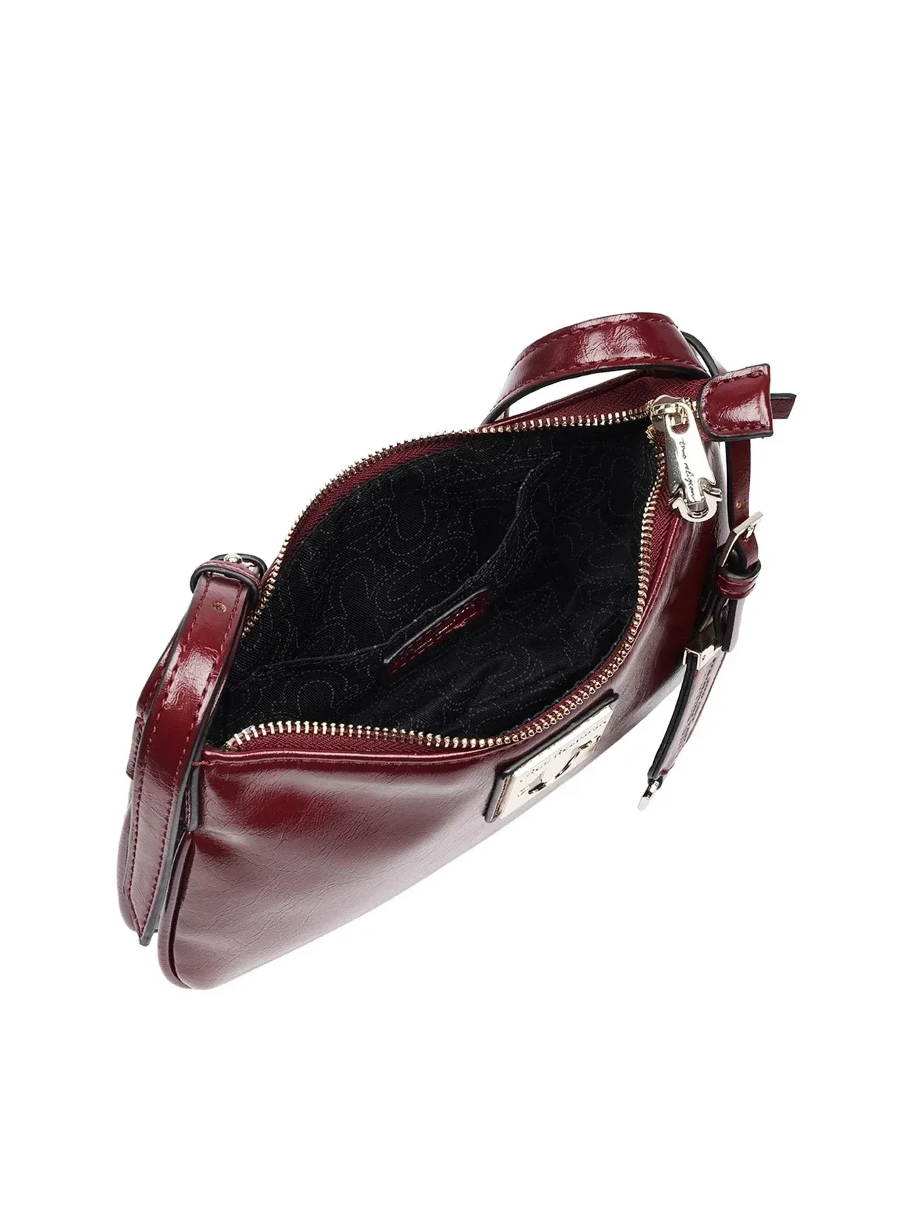 Bolso Vino de Hombro con Acabado Arrugado - imagen 6