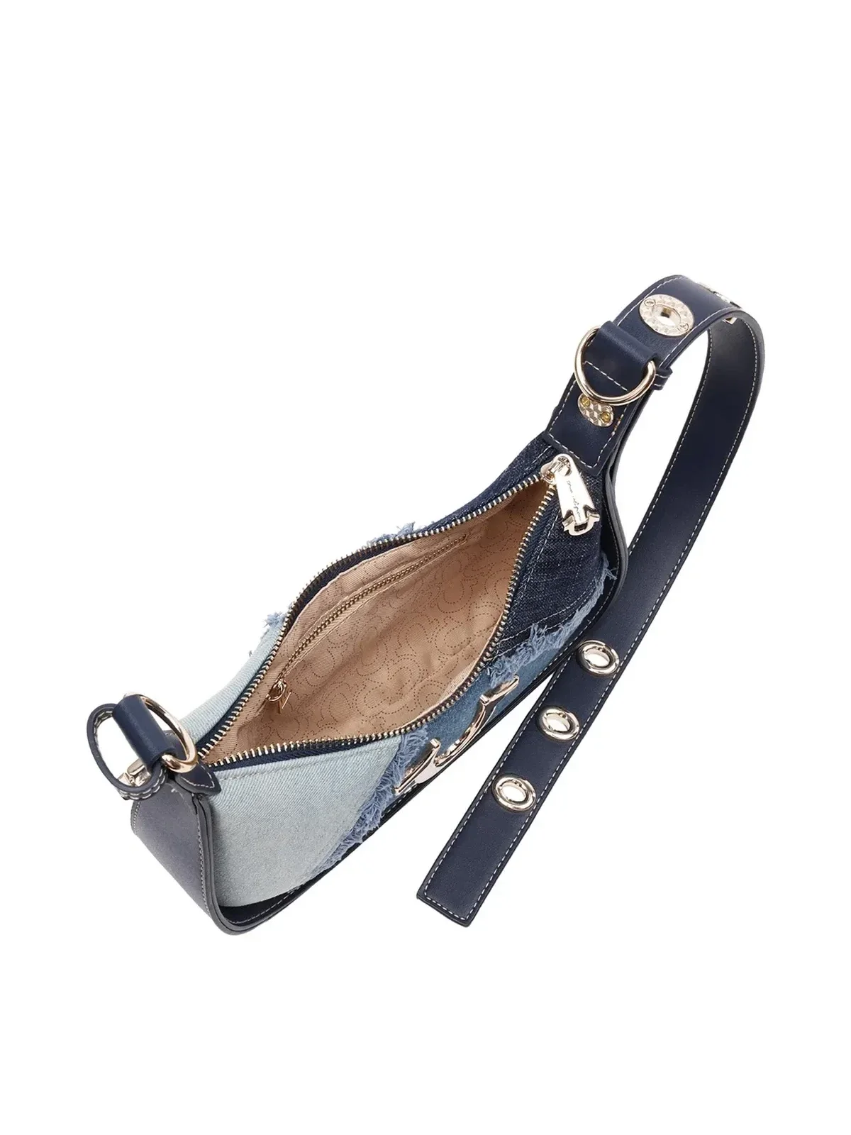 Bolso de Hombro de Denim Deshilachada - imagen 7