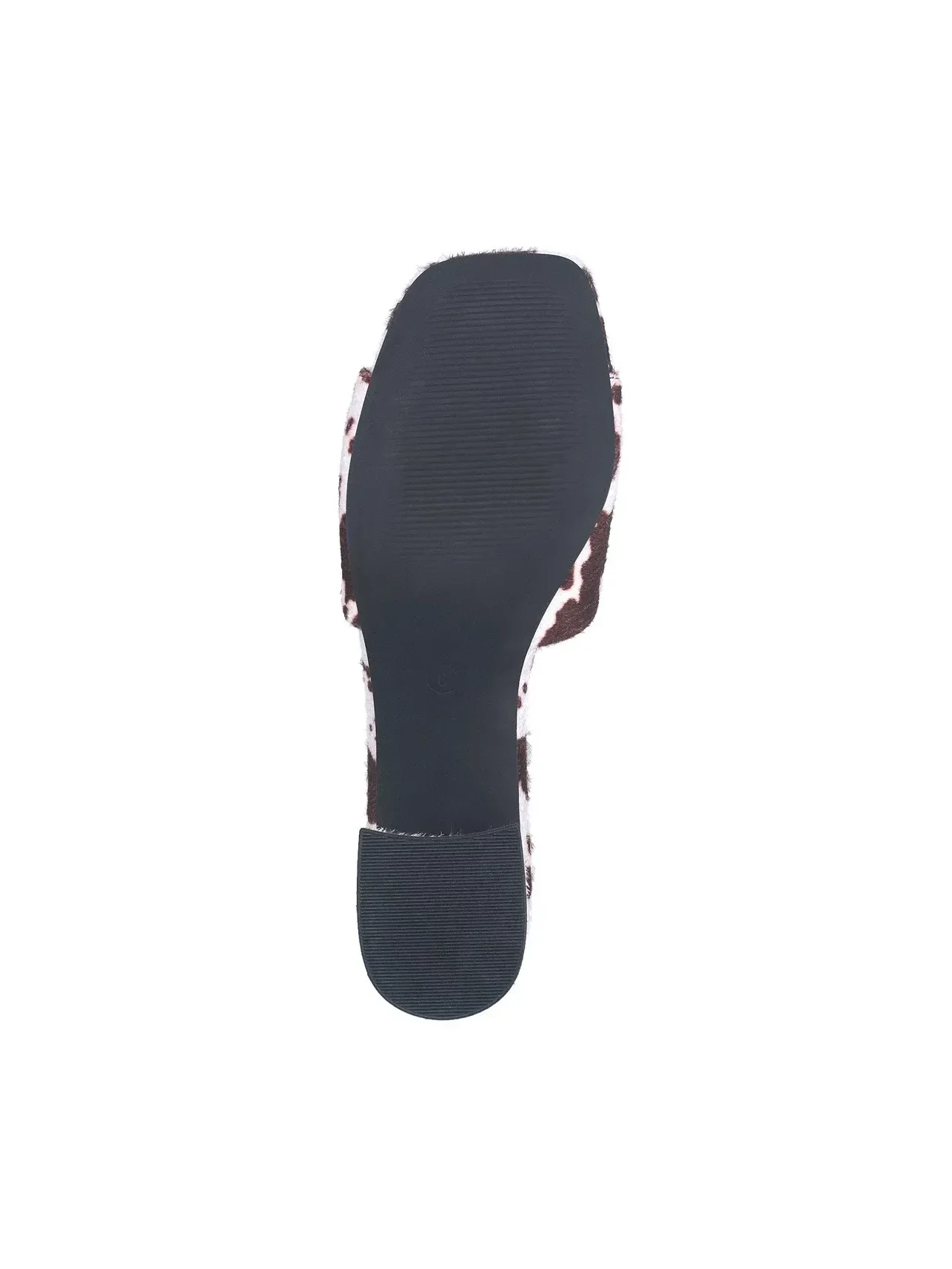 Sandalias con Tacón de Bloque y Estampado de Vaca - imagen 6