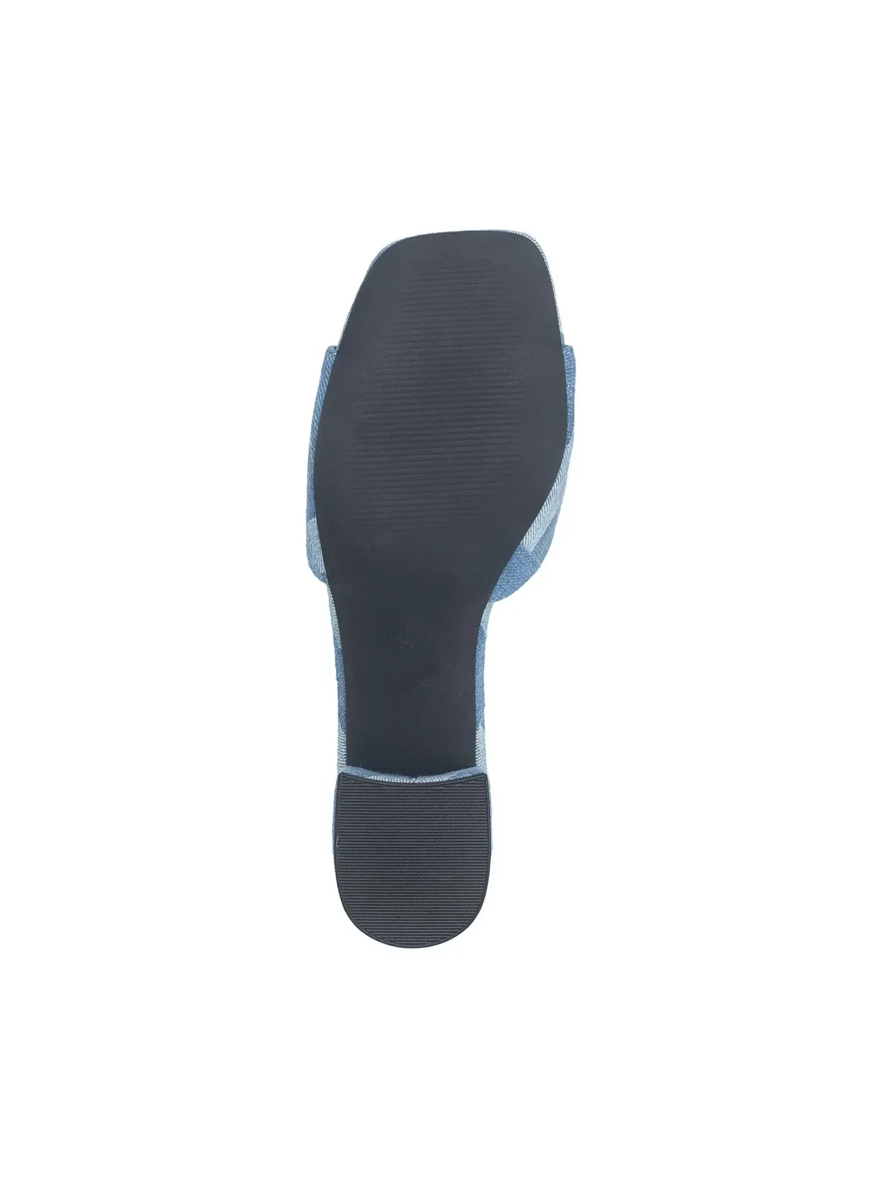 Sandalias Azul de Tacón de Bloque con Logo - imagen 6