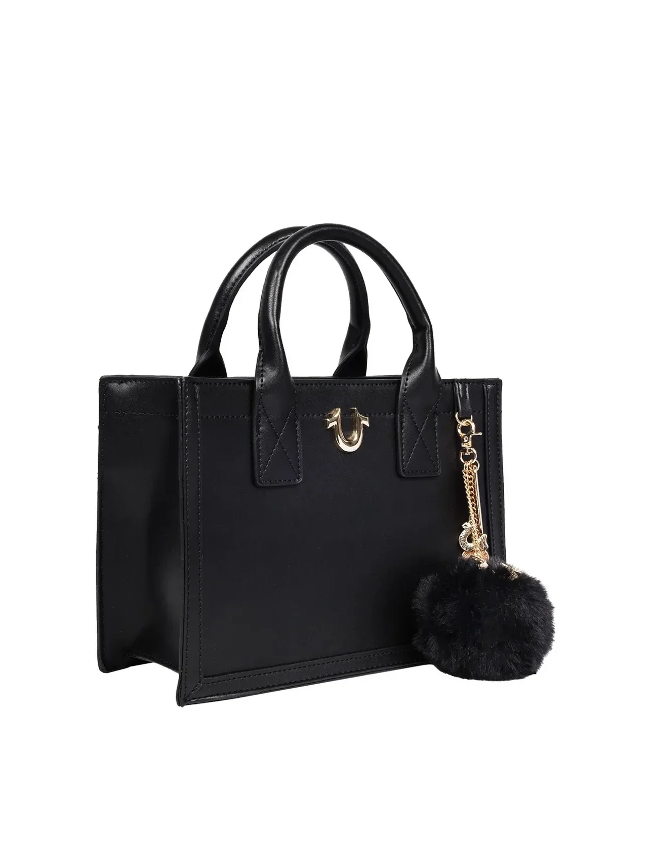 Bolso Tote con pompón colgante - imagen 3