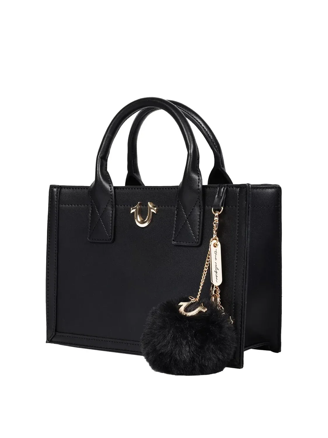 Bolso Tote con pompón colgante - imagen 4