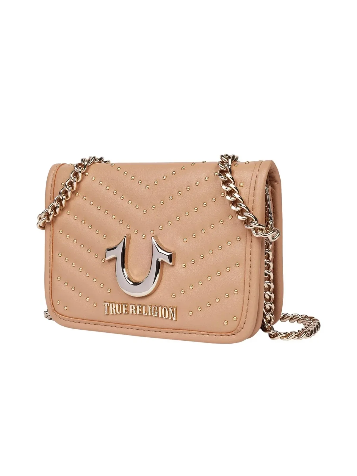 Bolso crossbody con solapa y múltiples tachuelas - imagen 3