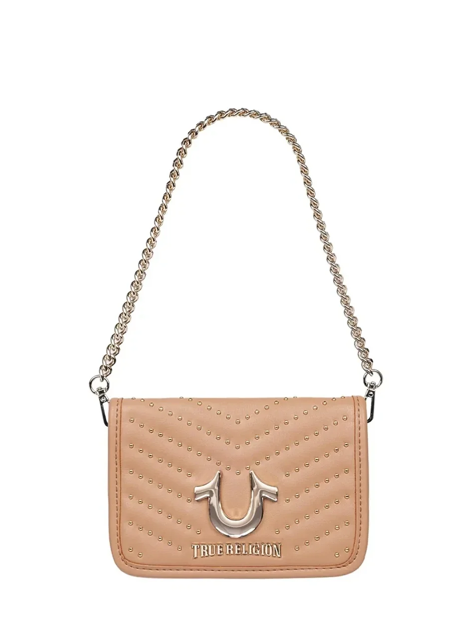 Bolso crossbody con solapa y múltiples tachuelas - imagen 4