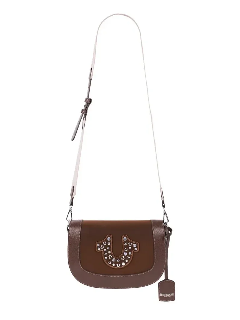 Bolso Bandolera de ante con solapa con tachuelas - imagen 5