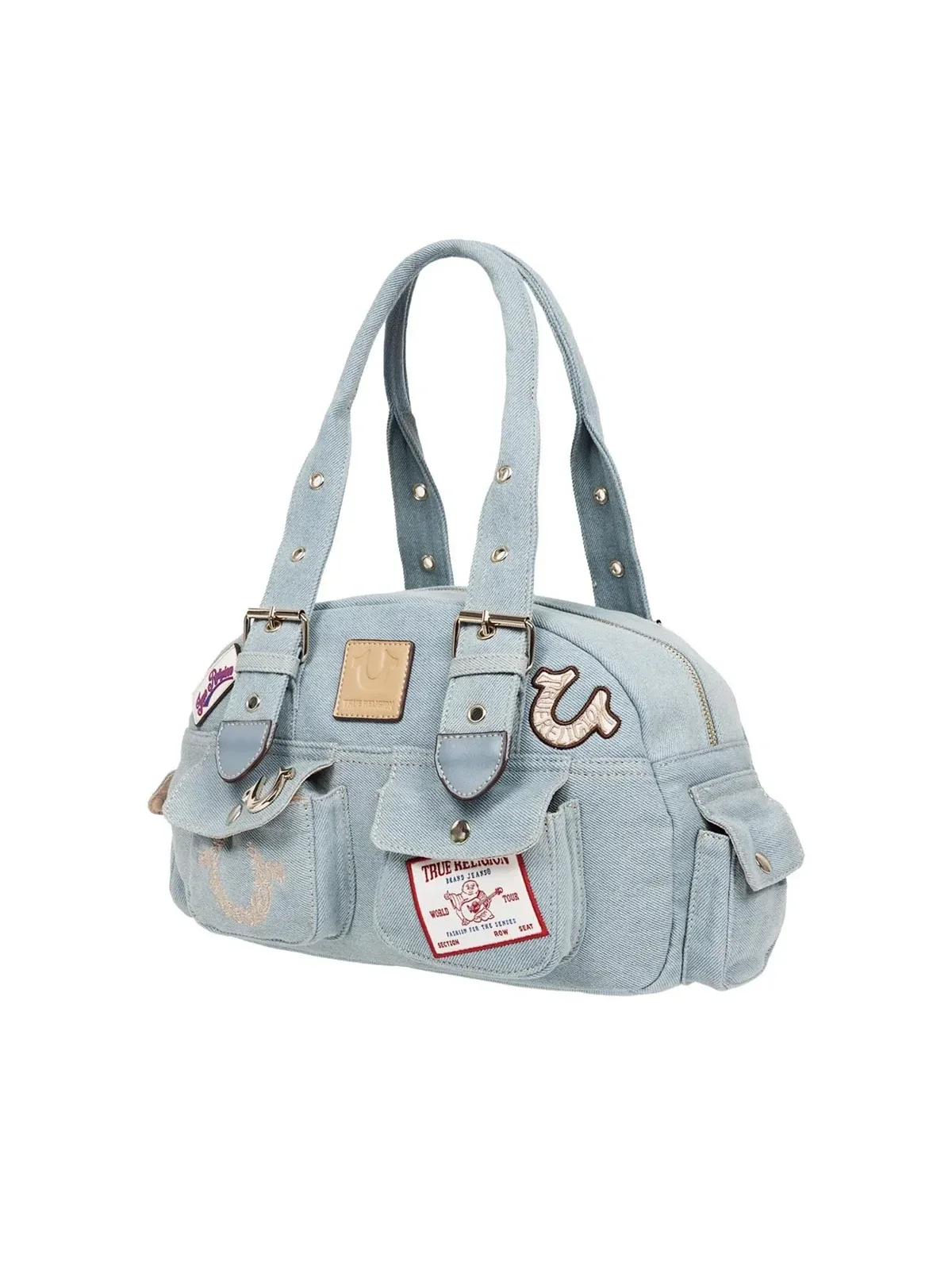 Bolso Bandolera en denim con parches - imagen 3