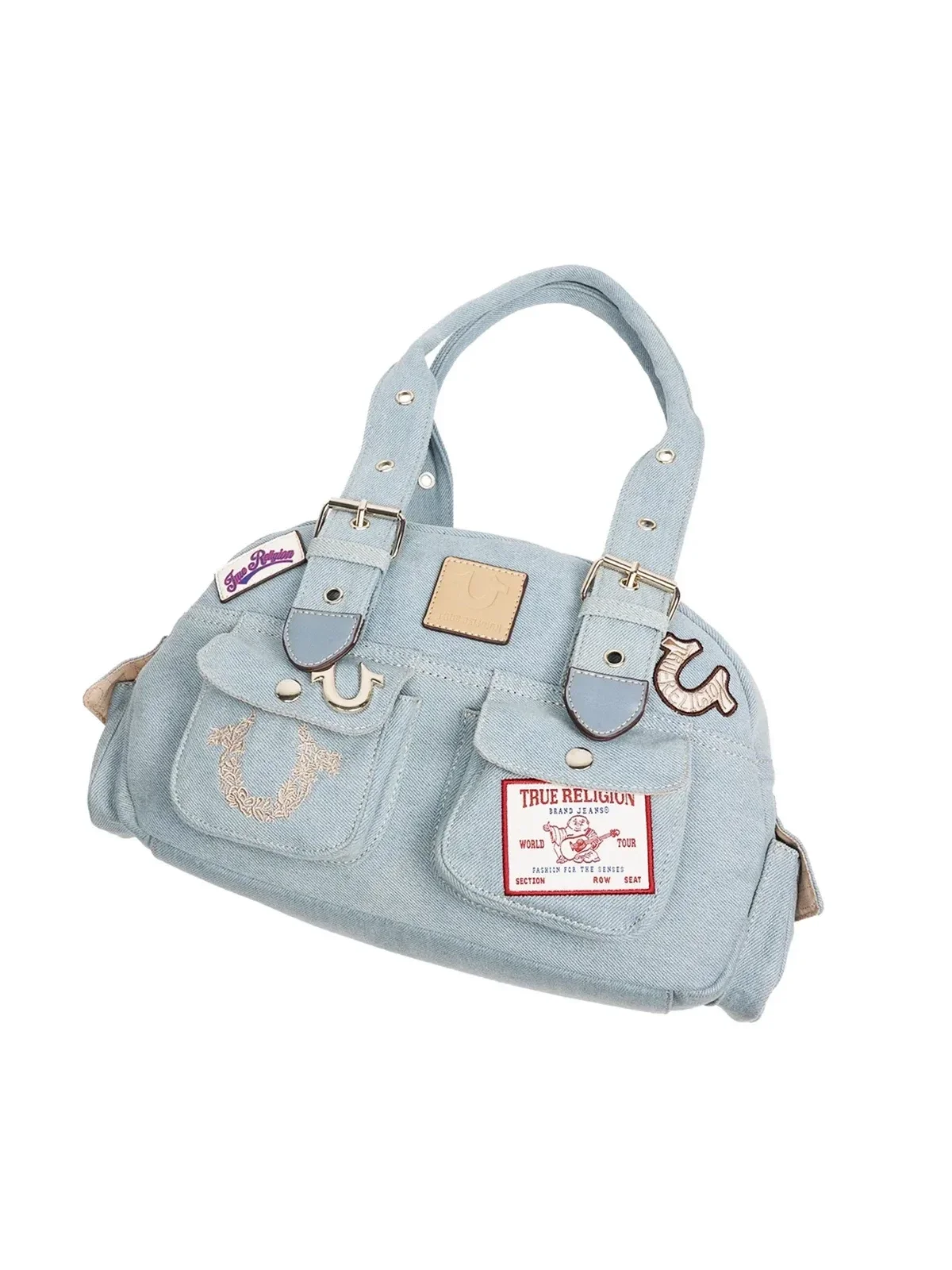 Bolso Bandolera en denim con parches - imagen 4