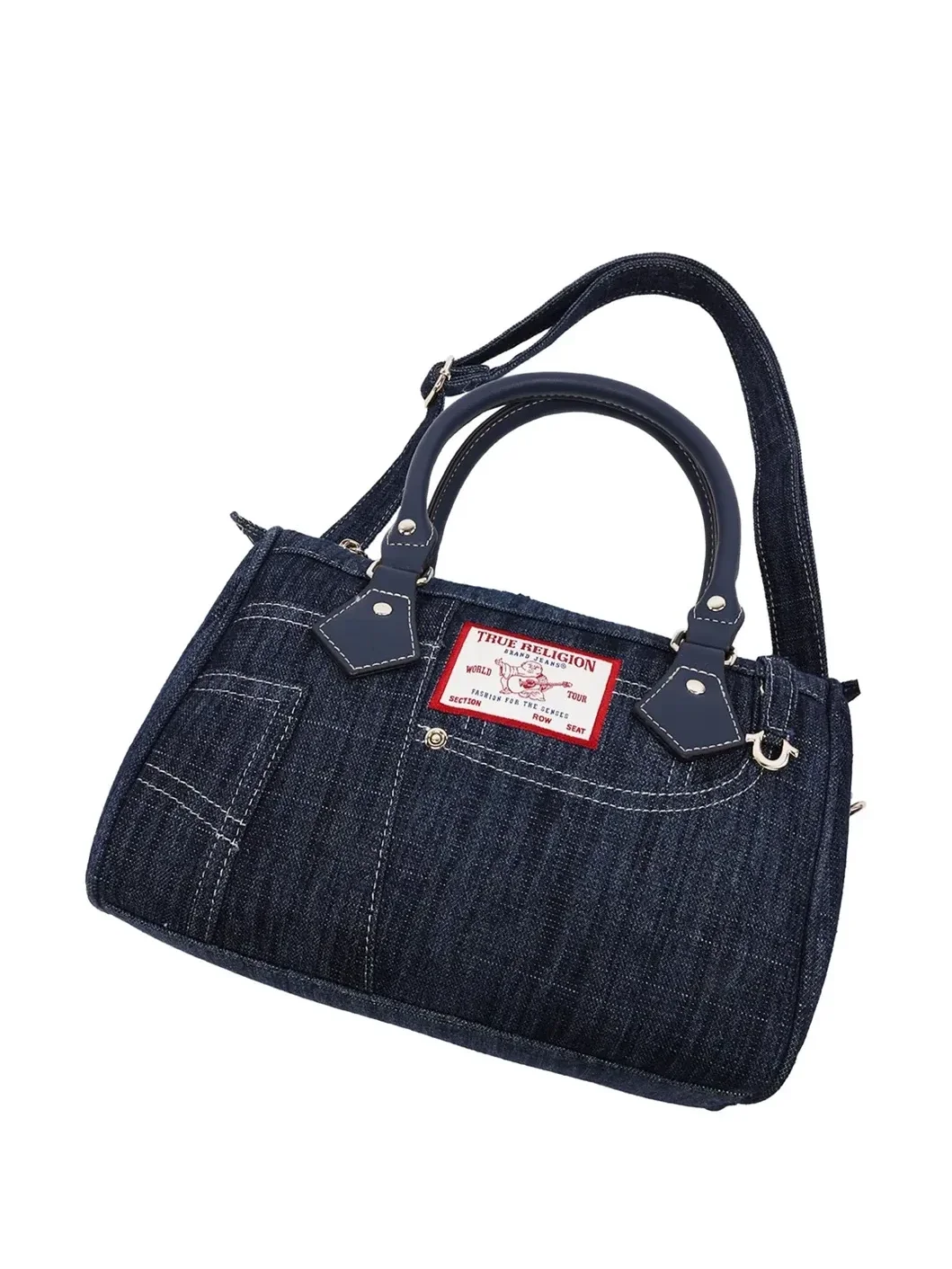 Bolso Bandolera en denim Heritage con correa cruzada - imagen 6