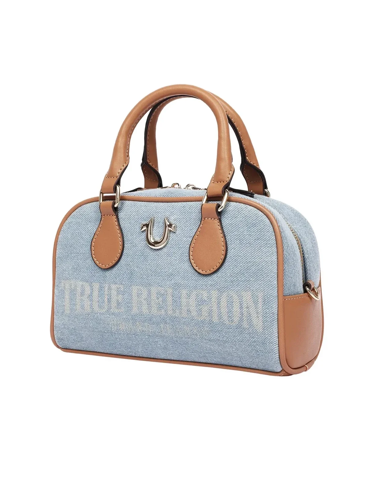 Mini Bolso Bandolera en denim con logo - imagen 3