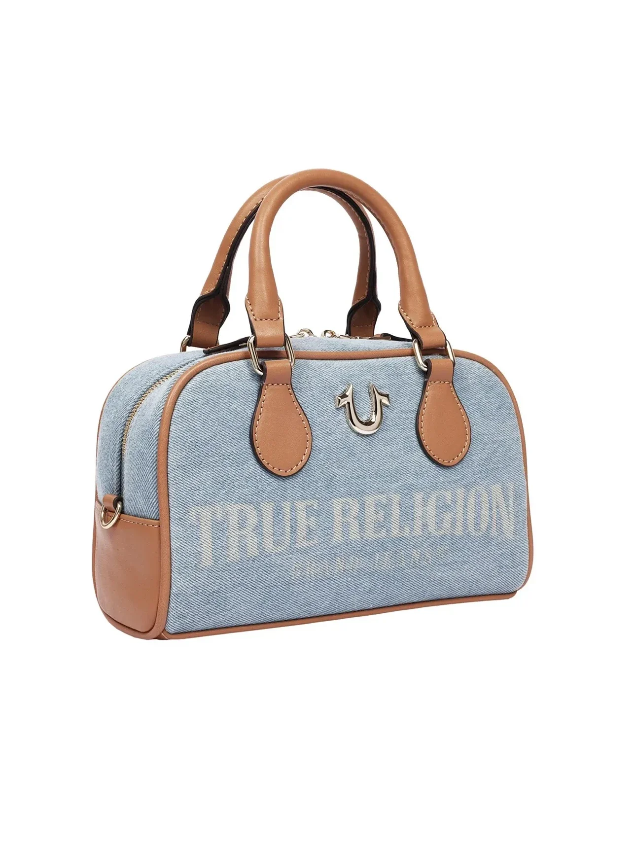 Mini Bolso Bandolera en denim con logo - imagen 2