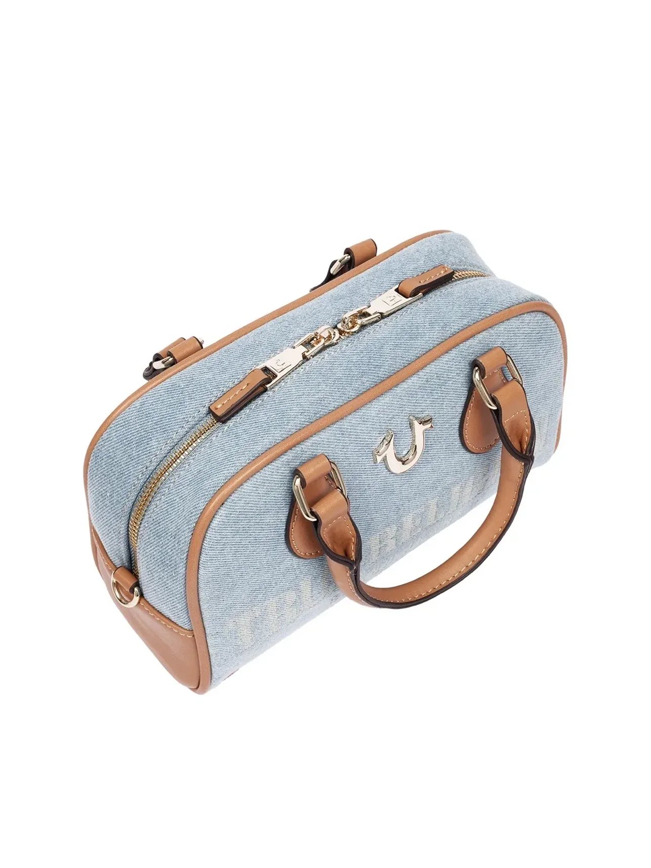Mini Bolso Bandolera en denim con logo - imagen 5