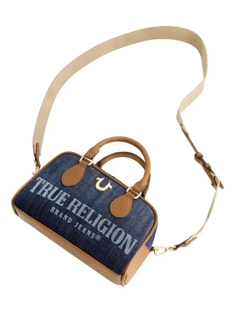 Mini Bolso Bandolera en denim con logo - imagen 3