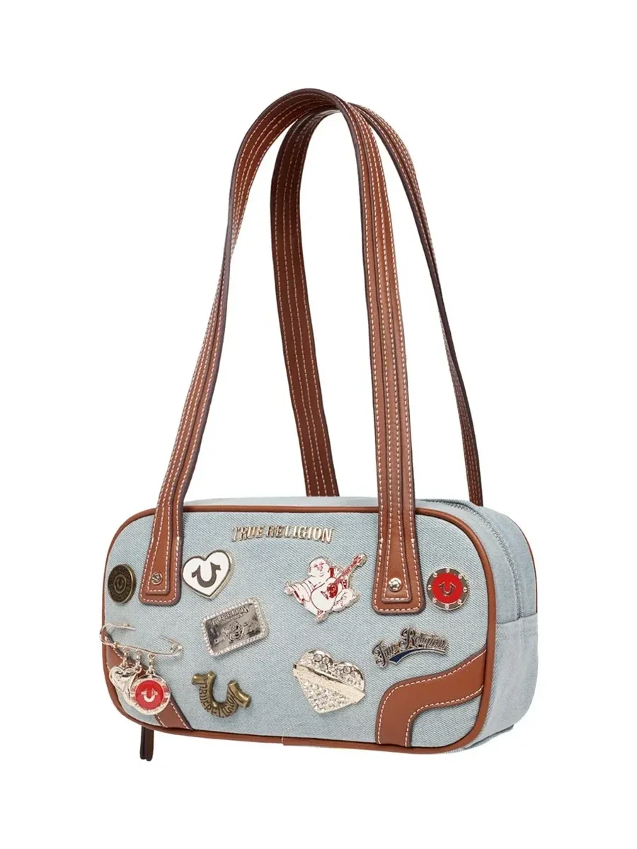 Bolso Bandolera en denim Arbor multi pin - imagen 3