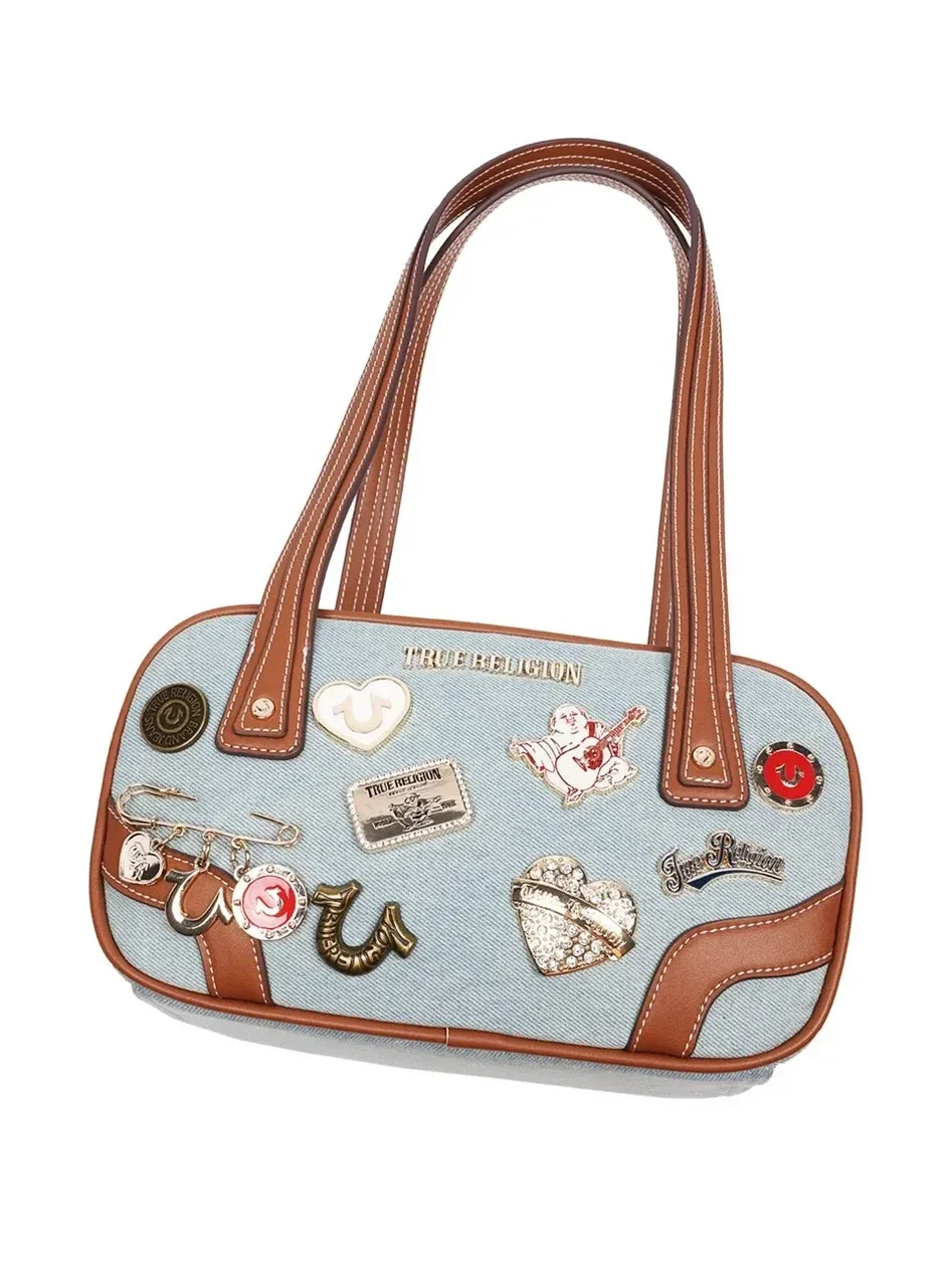 Bolso Bandolera en denim Arbor multi pin - imagen 8