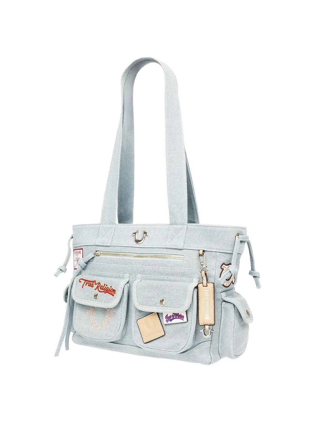 Bolso Tote en denim con parches - imagen 3
