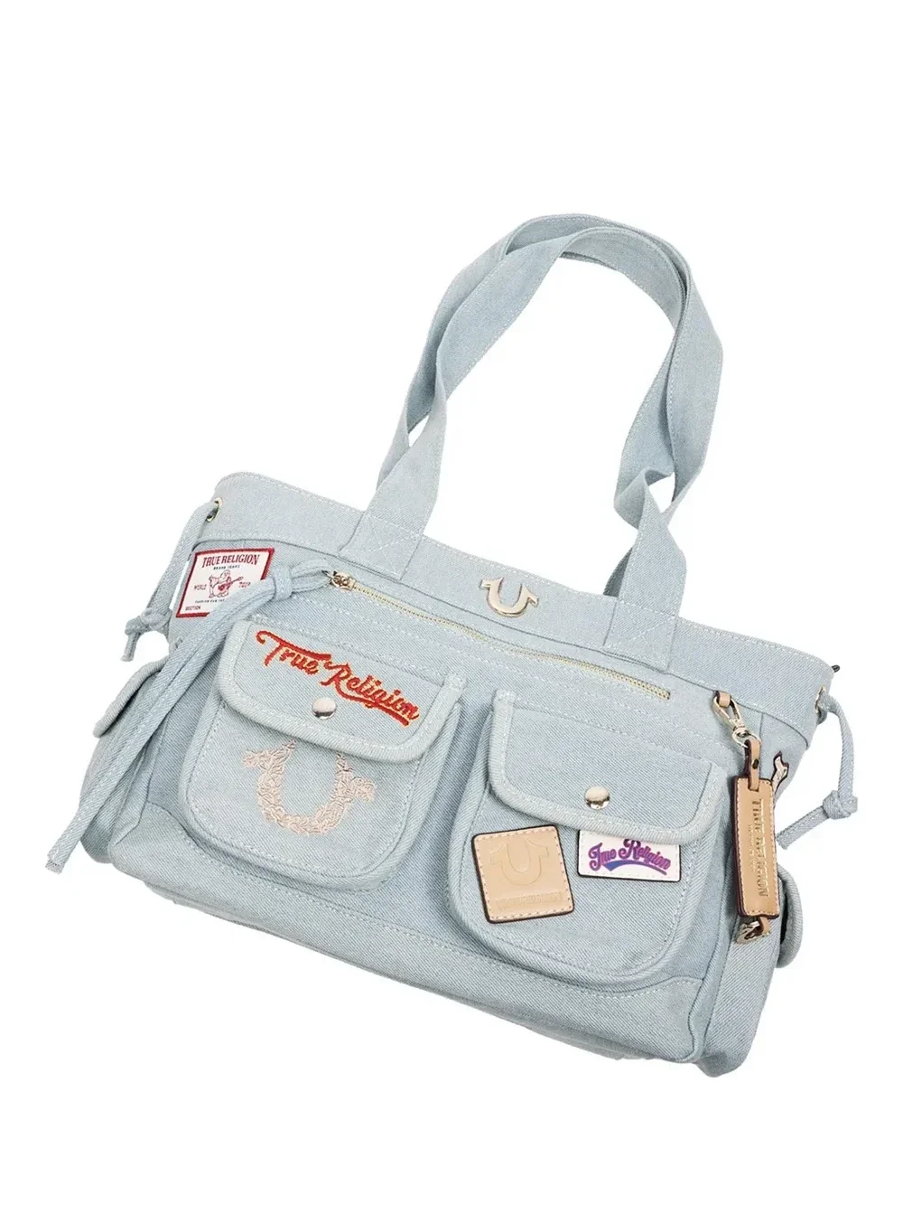 Bolso Tote en denim con parches - imagen 4