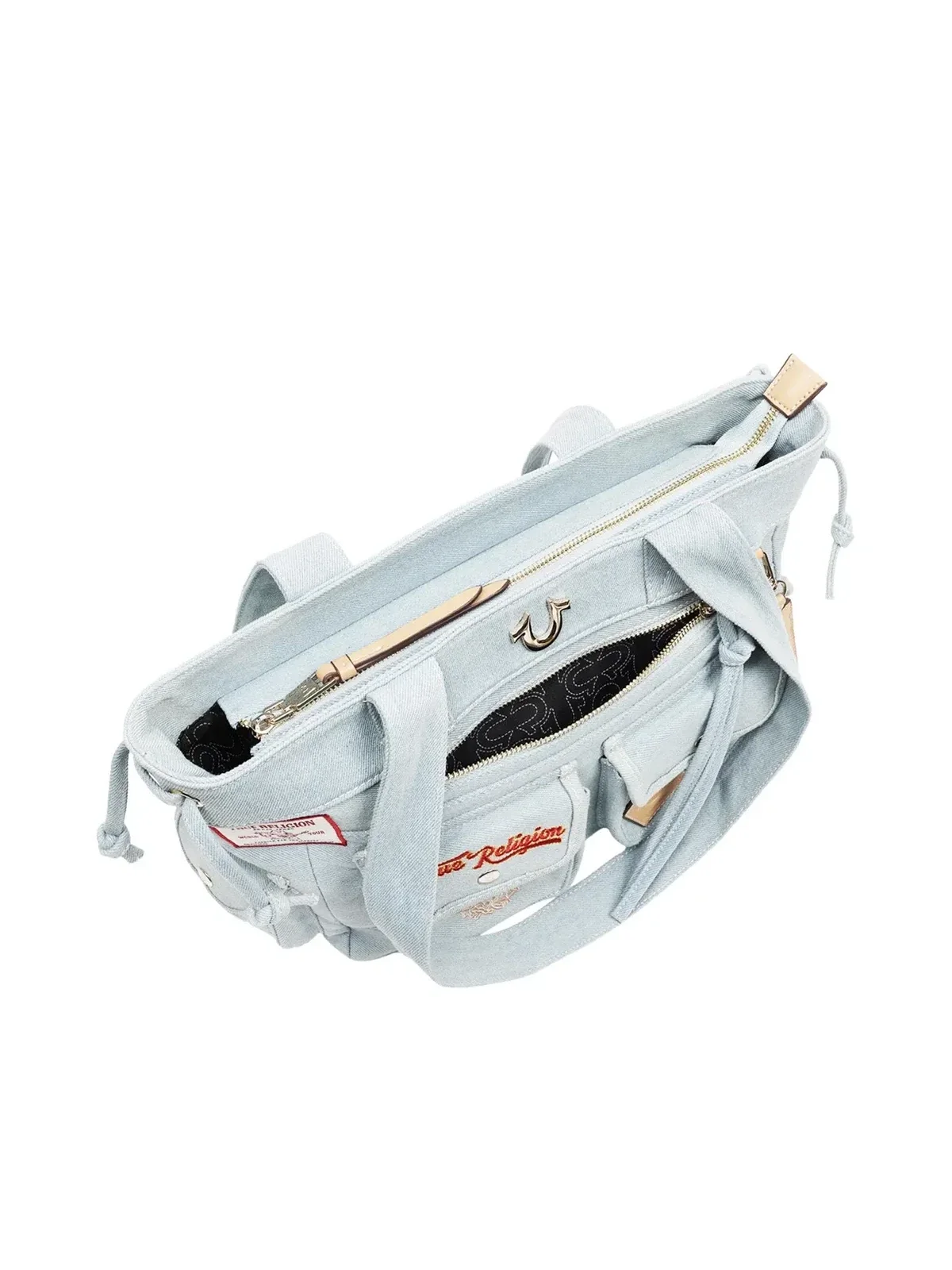 Bolso Tote en denim con parches - imagen 6