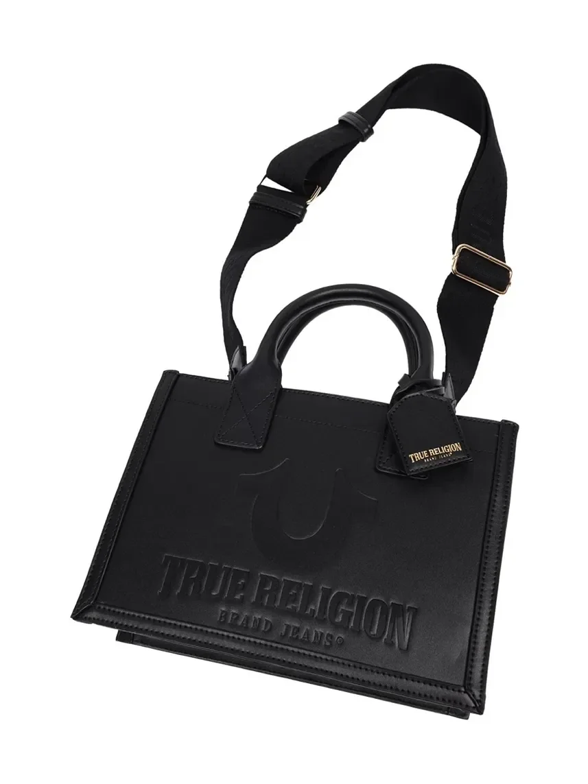 Bolso Tote con logo grabado en relieve y correa de hombro extraíble - imagen 4