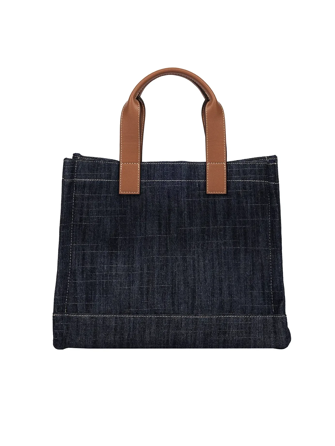 Bolso Tote en denim con logo y colgante - imagen 4